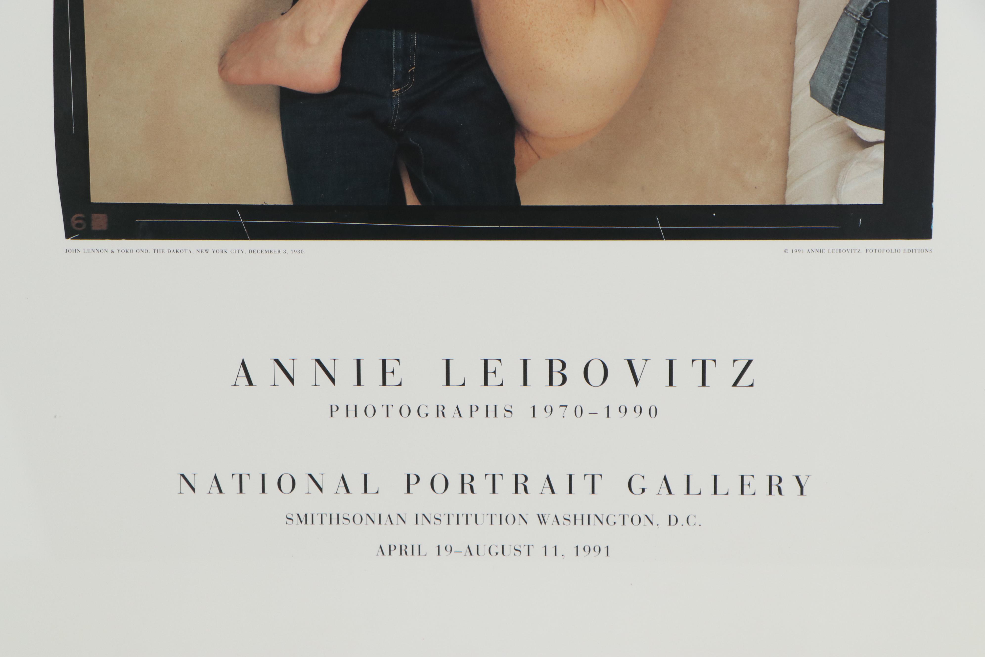 Annie Leibovitz Offset Lithograph Exhibition Poster, National Portrait Gallery