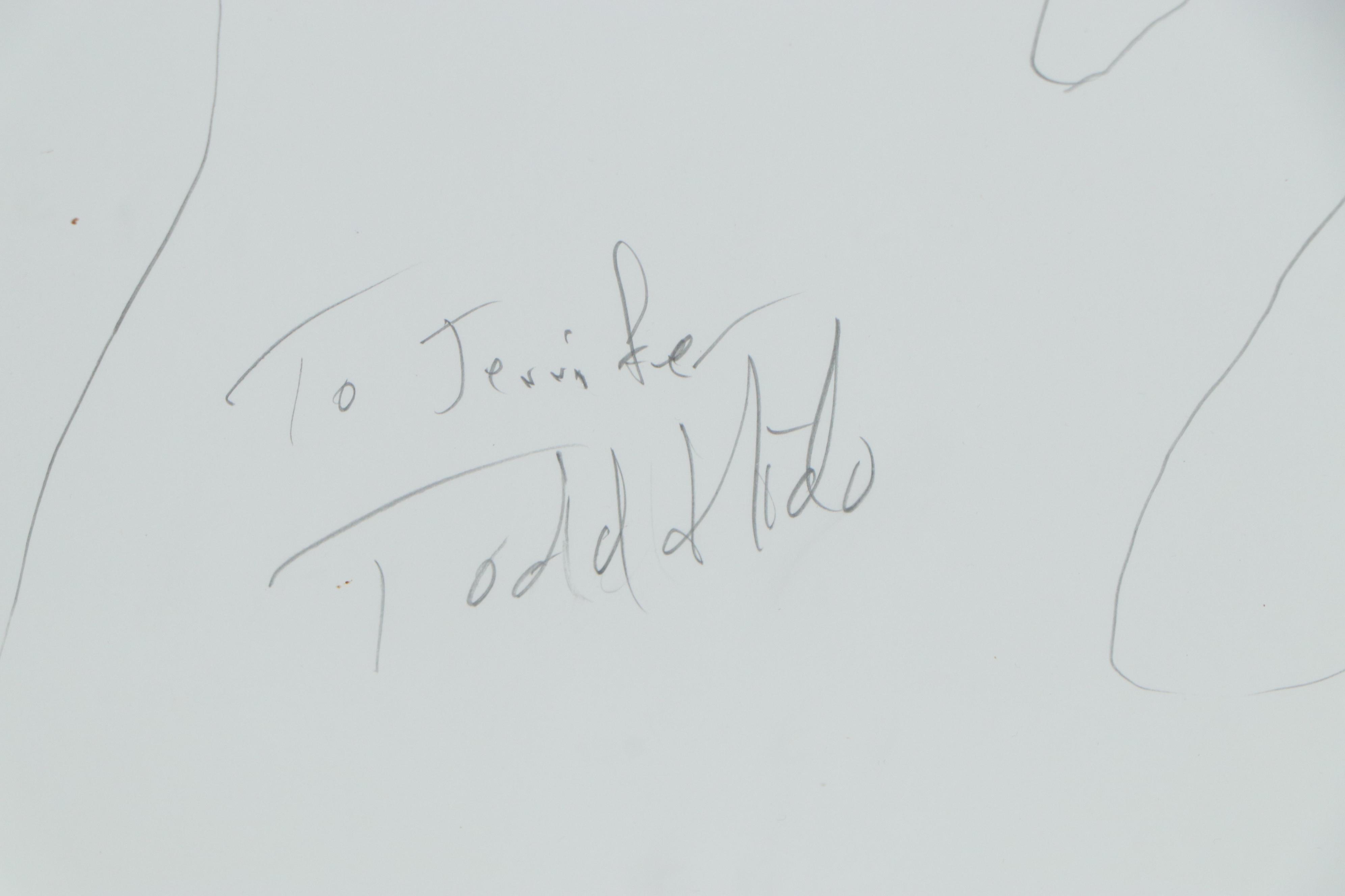 Todd Hido Pencil Drawing "A Road Divided"