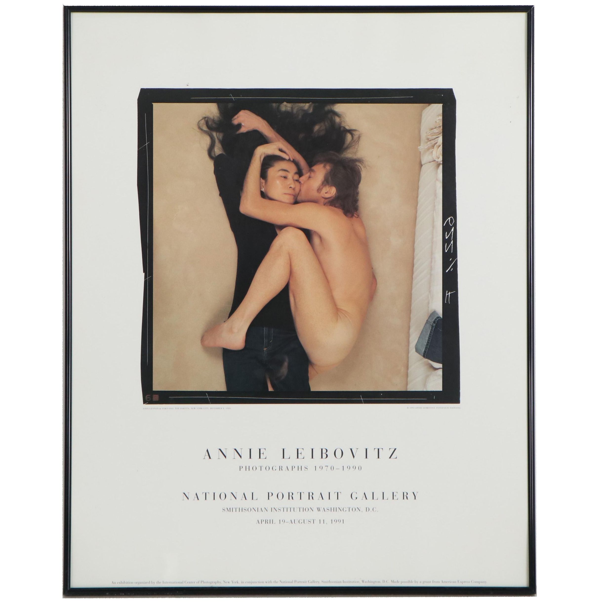Annie Leibovitz Offset Lithograph Exhibition Poster, National Portrait Gallery