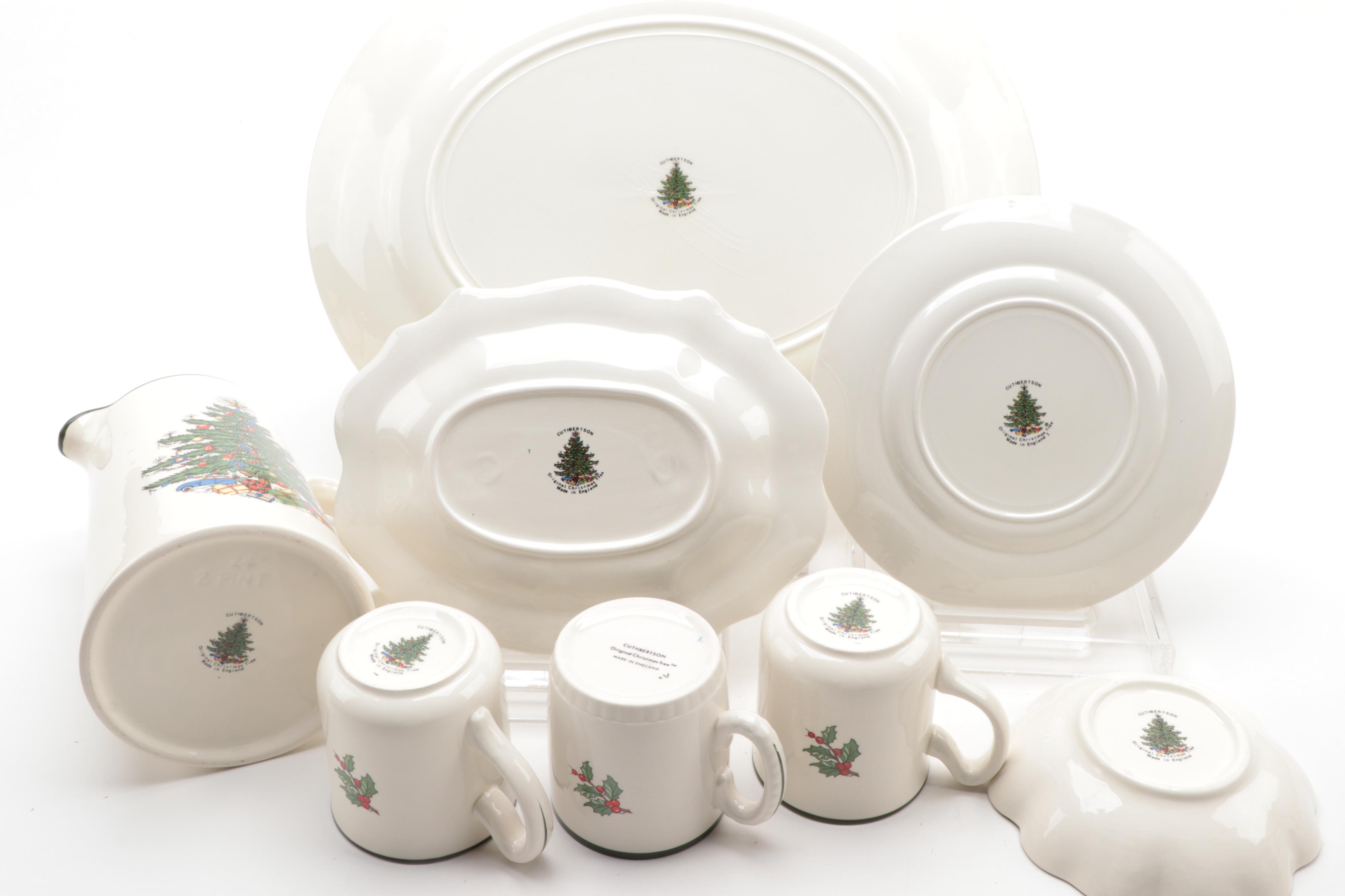 Cuthbertson "Christmas Tree" Ceramic Dinnerware, 1985–2001