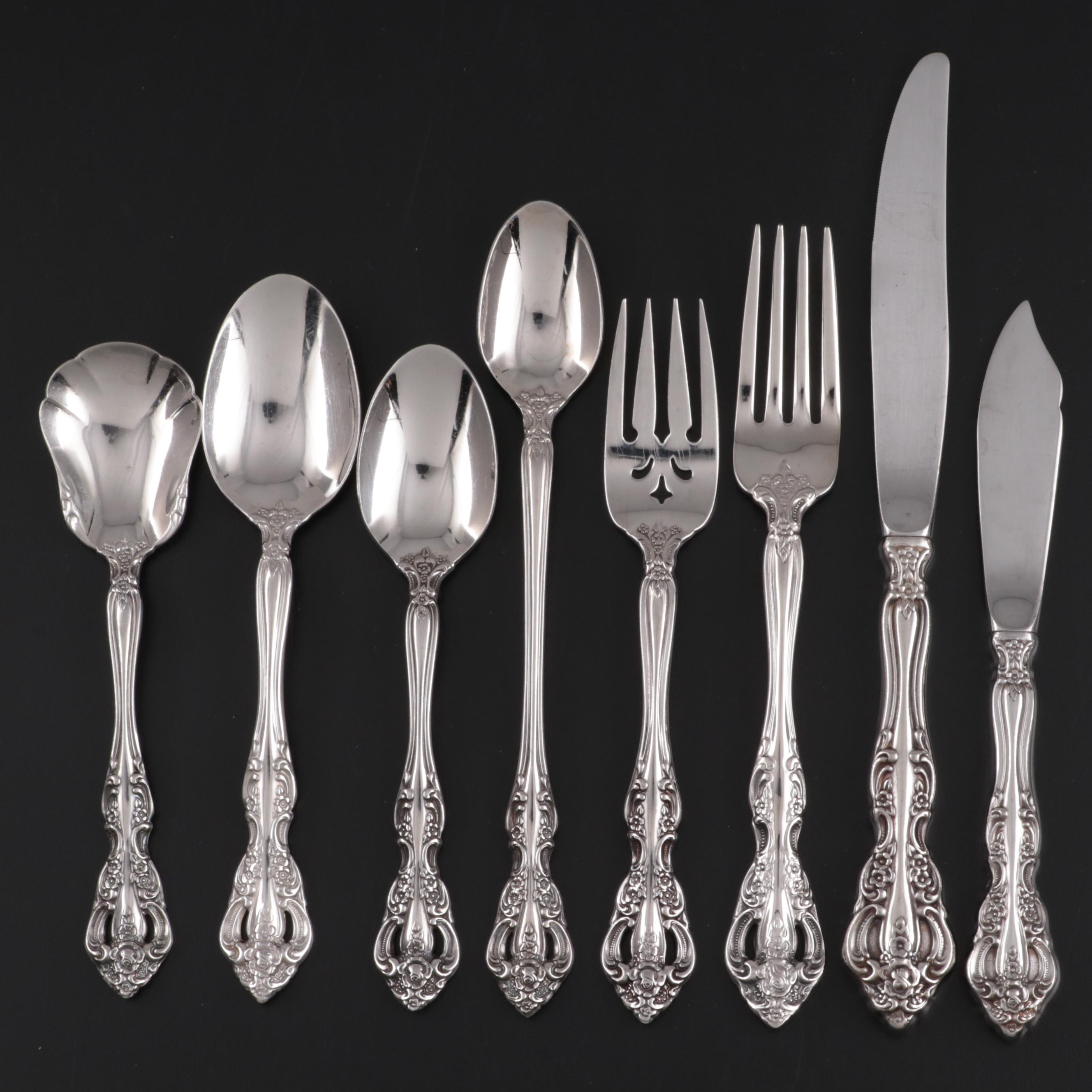 Oneida "Michelangelo" Stainless Flatware with Twelve Place Settings