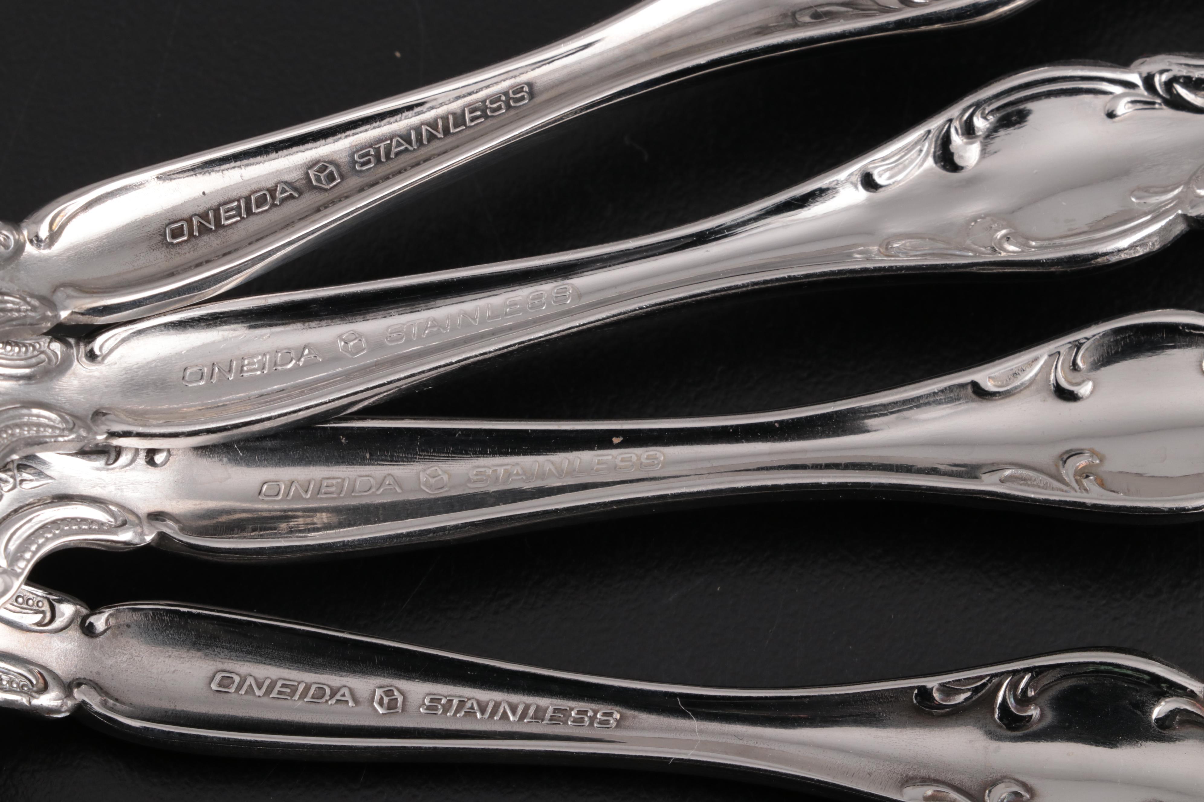 Oneida "Michelangelo" Stainless Flatware with Twelve Place Settings