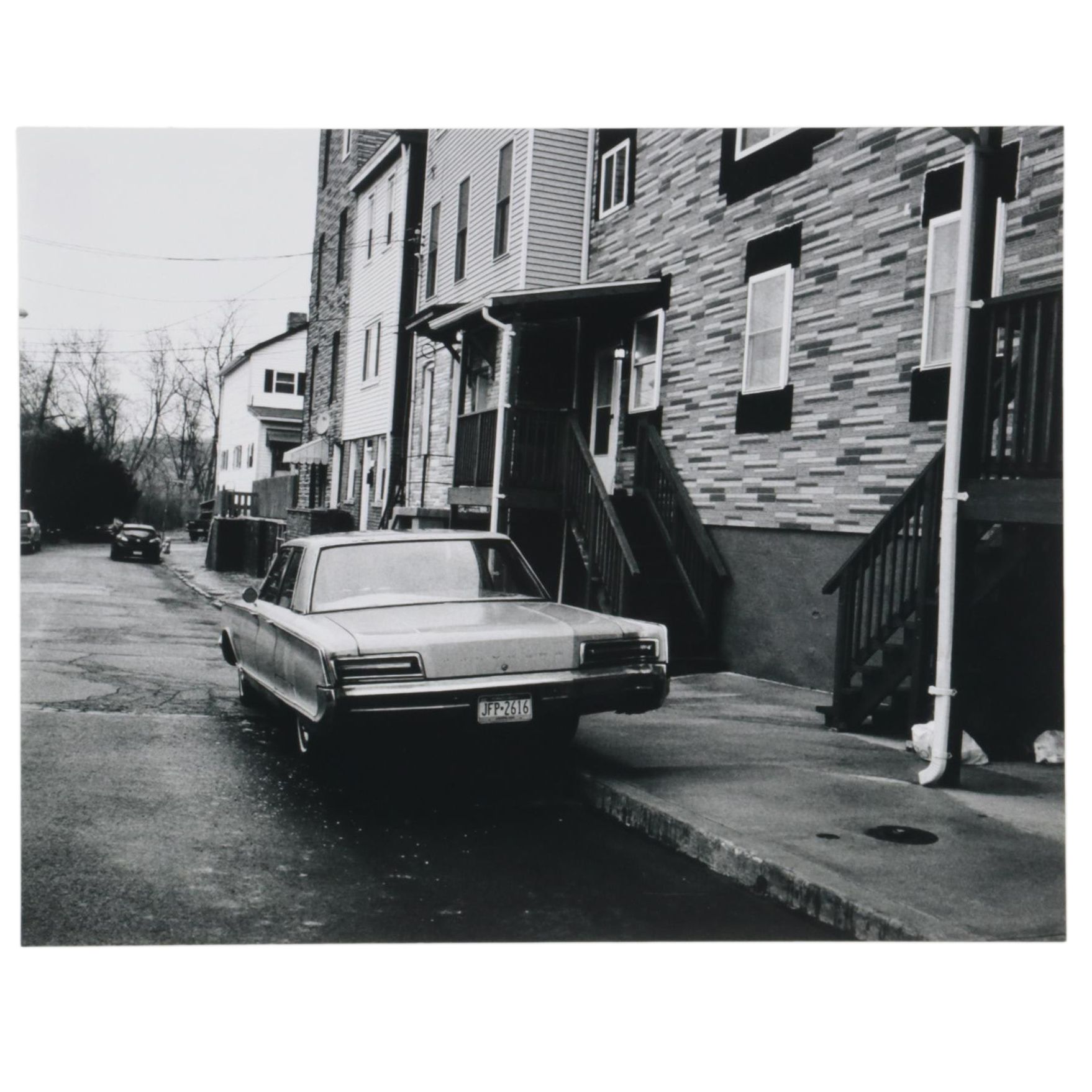 Jaime Bird Silver Gelatin Photograph of City Street Scene with Car, 2020