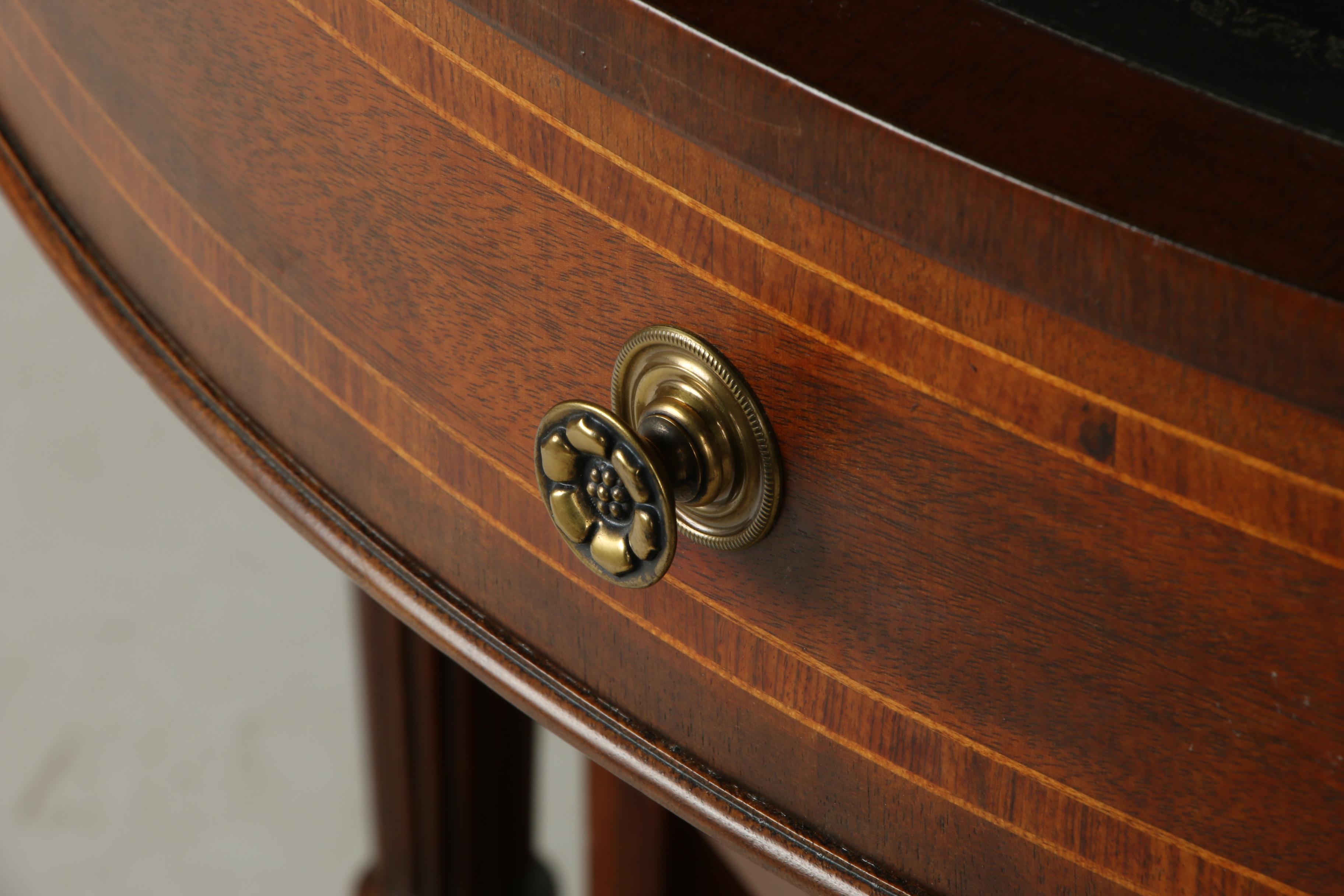 Henredon Regency Style Mahogany Library Table, Late 20th Century