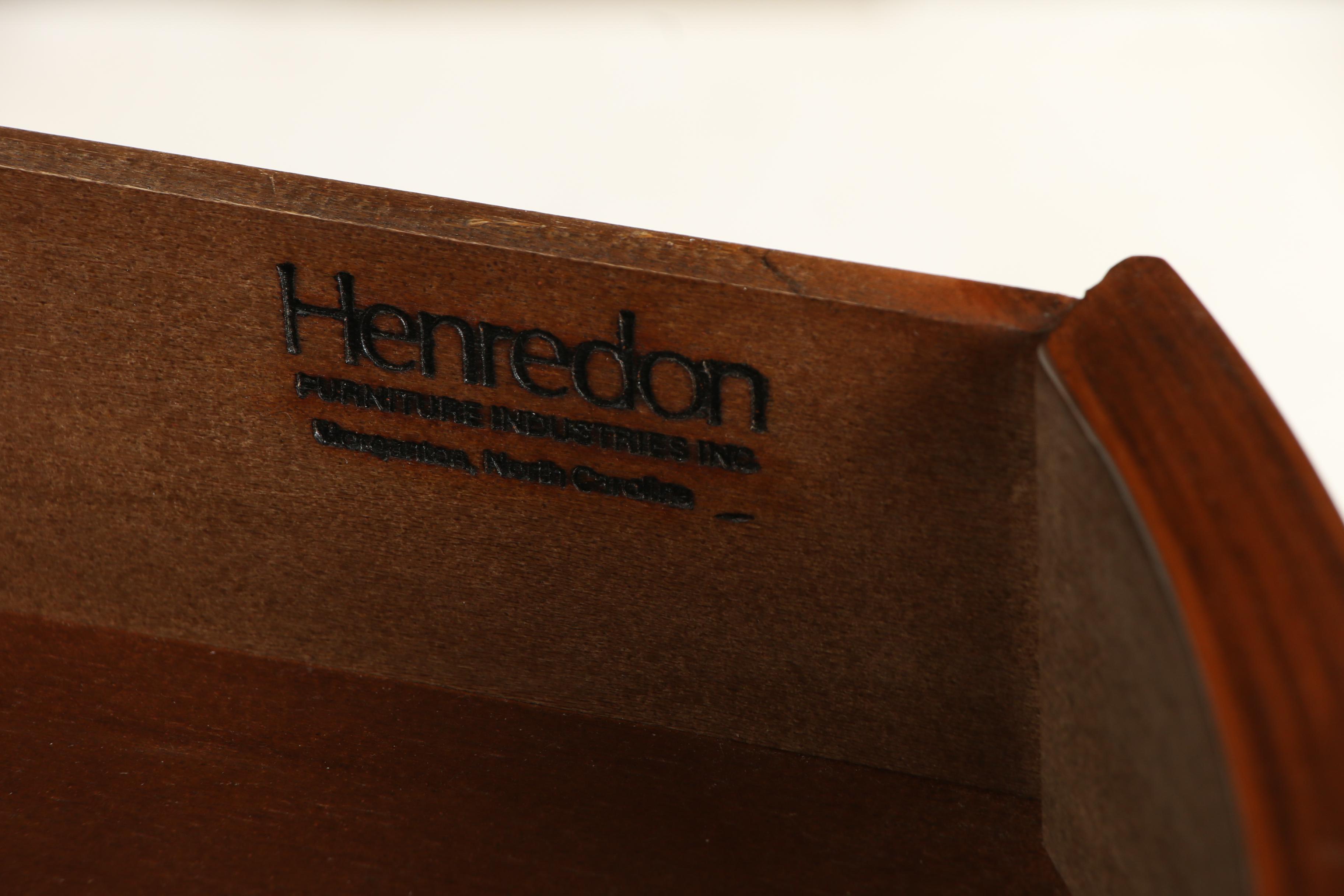 Henredon Regency Style Mahogany Library Table, Late 20th Century