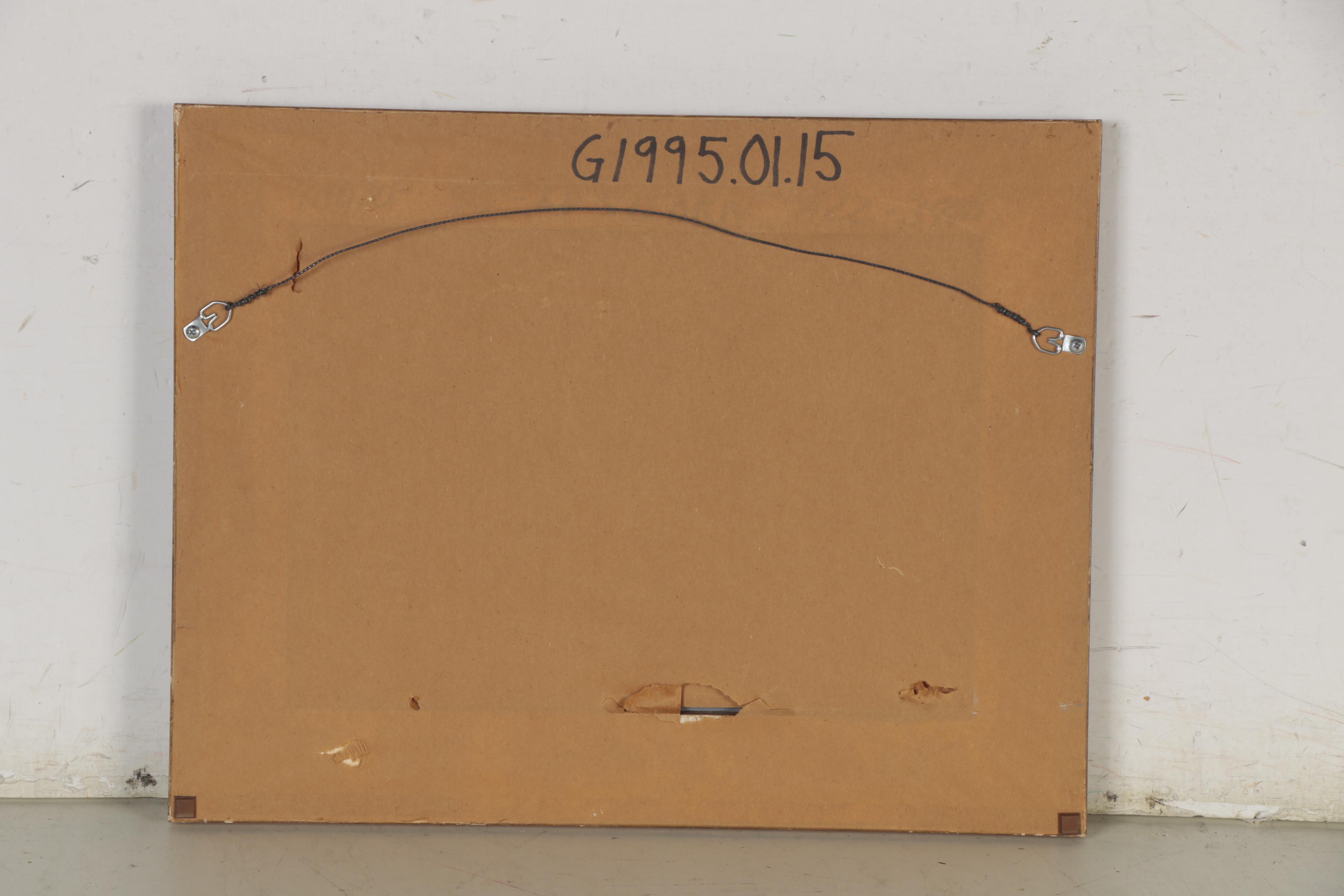 Earl Simmons Folk Art Still Life Acrylic Painting, 1990