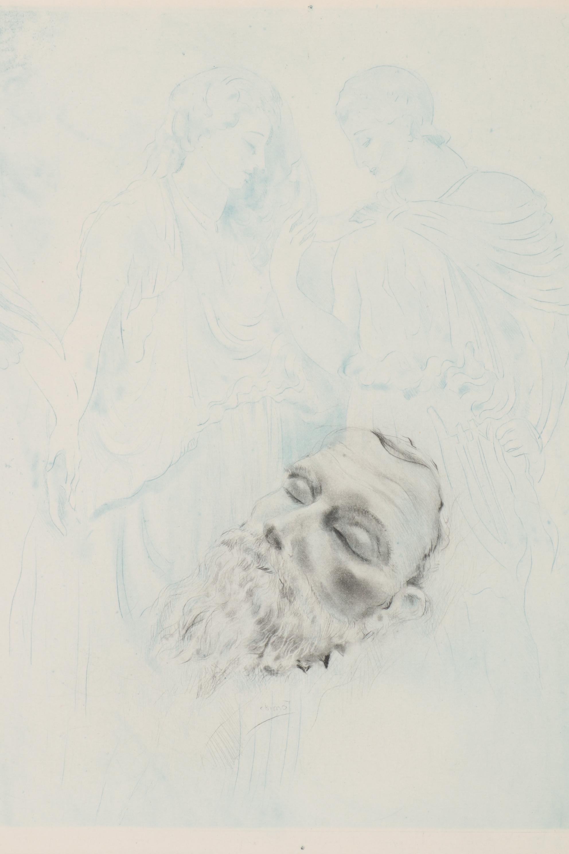 Edouard Jules Chimot Hand-Colored Etchings with Aquatint, Mid-20th Century