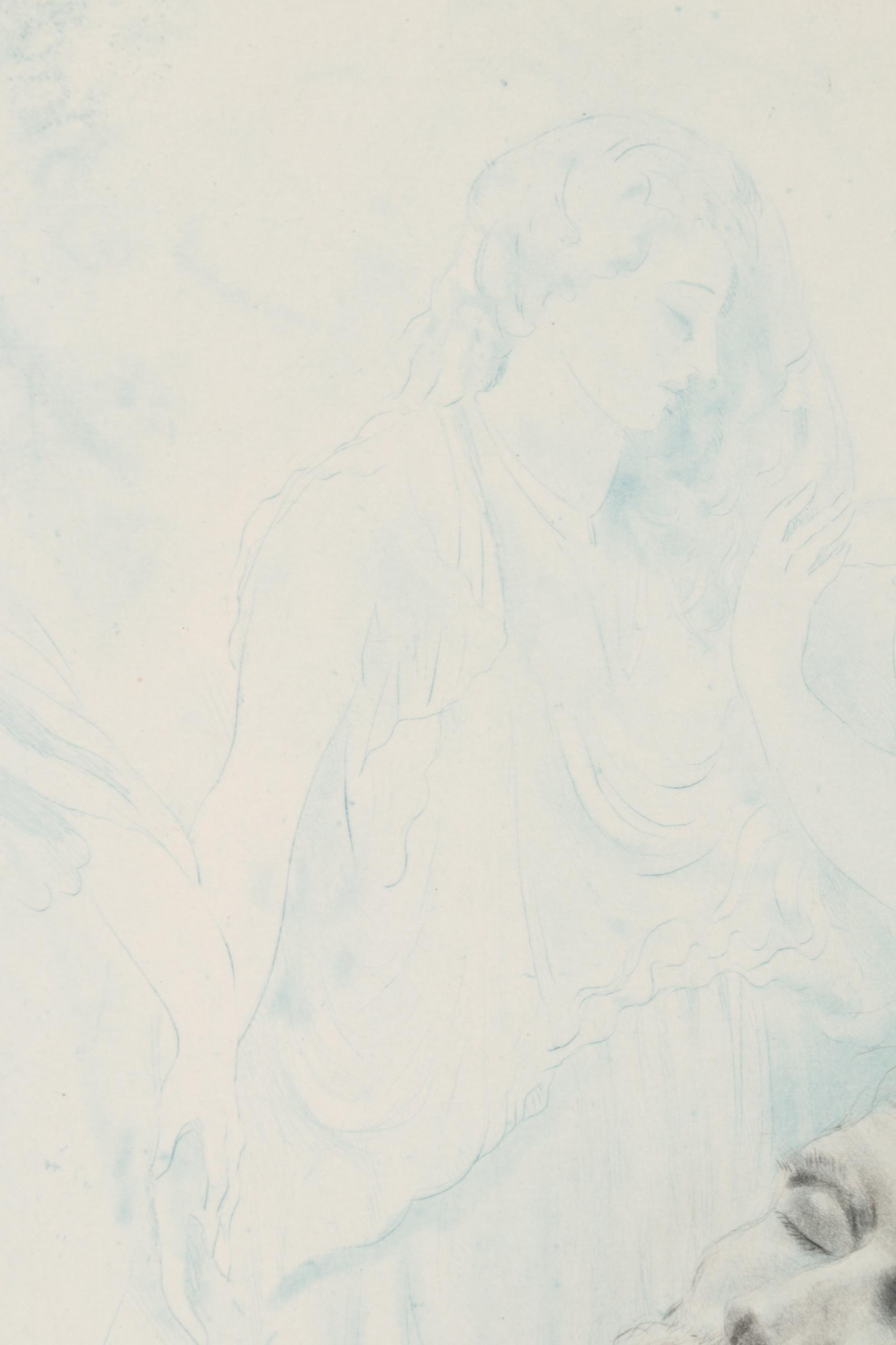 Edouard Jules Chimot Hand-Colored Etchings with Aquatint, Mid-20th Century