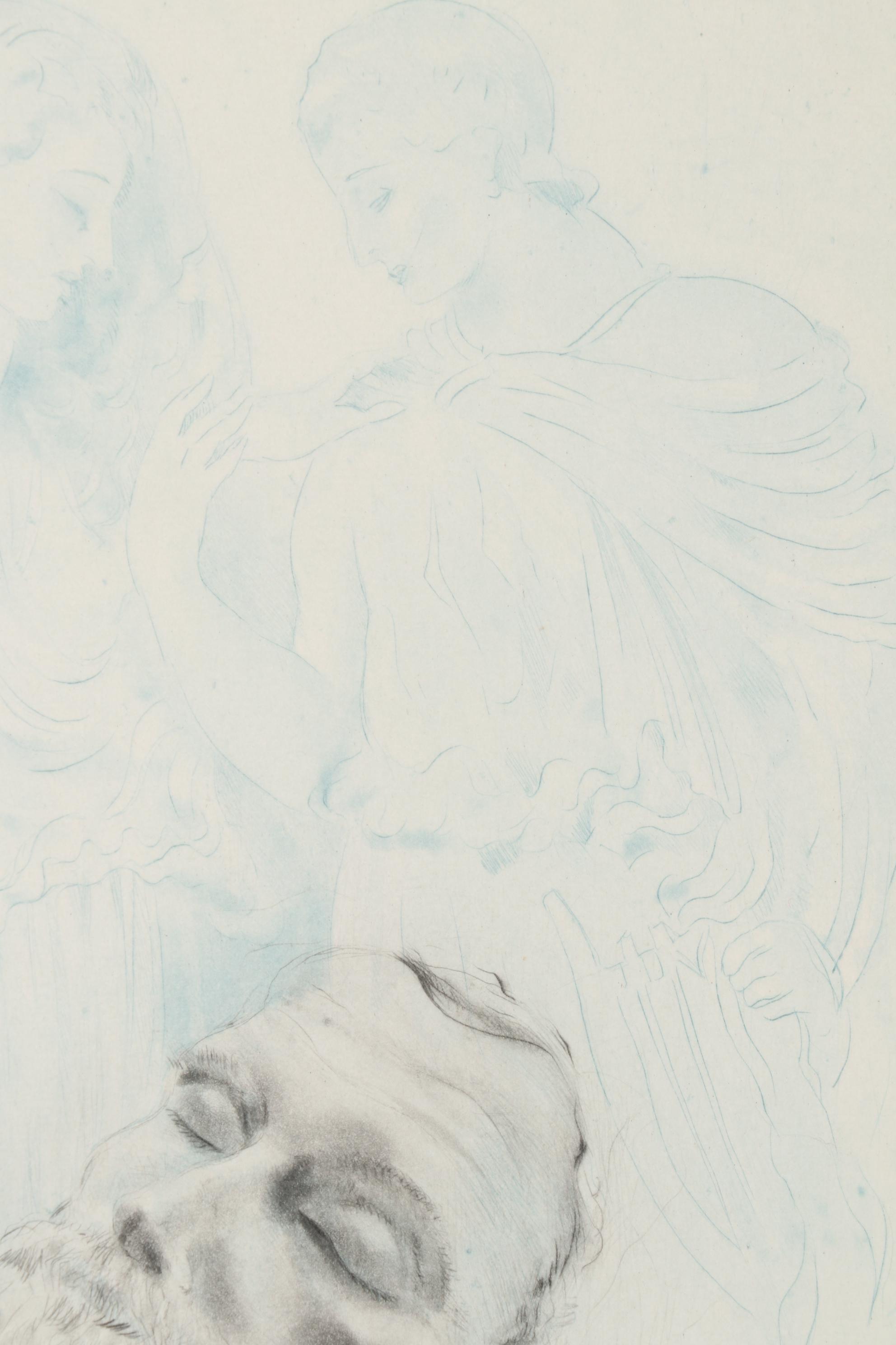 Edouard Jules Chimot Hand-Colored Etchings with Aquatint, Mid-20th Century