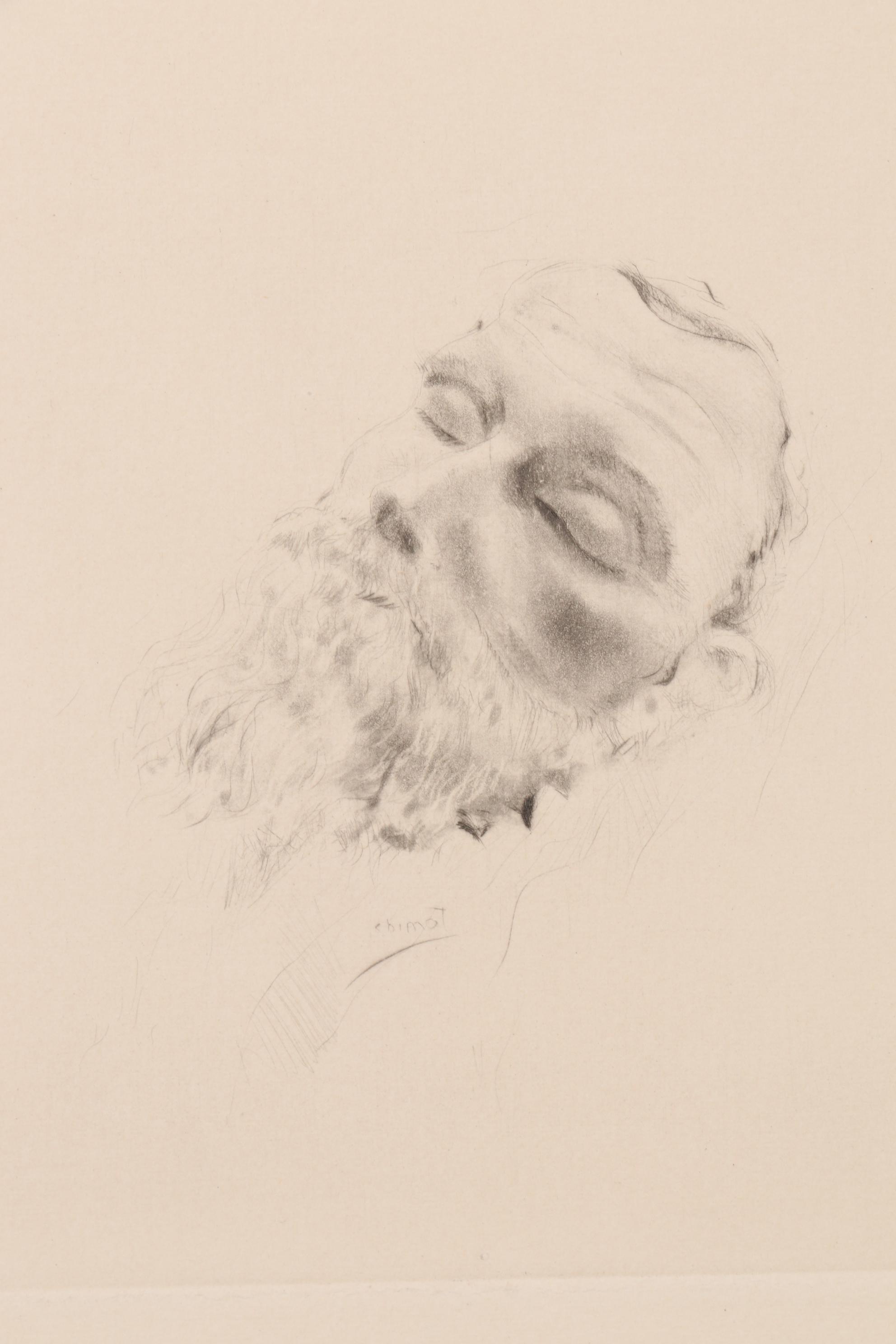 Edouard Jules Chimot Hand-Colored Etchings with Aquatint, Mid-20th Century