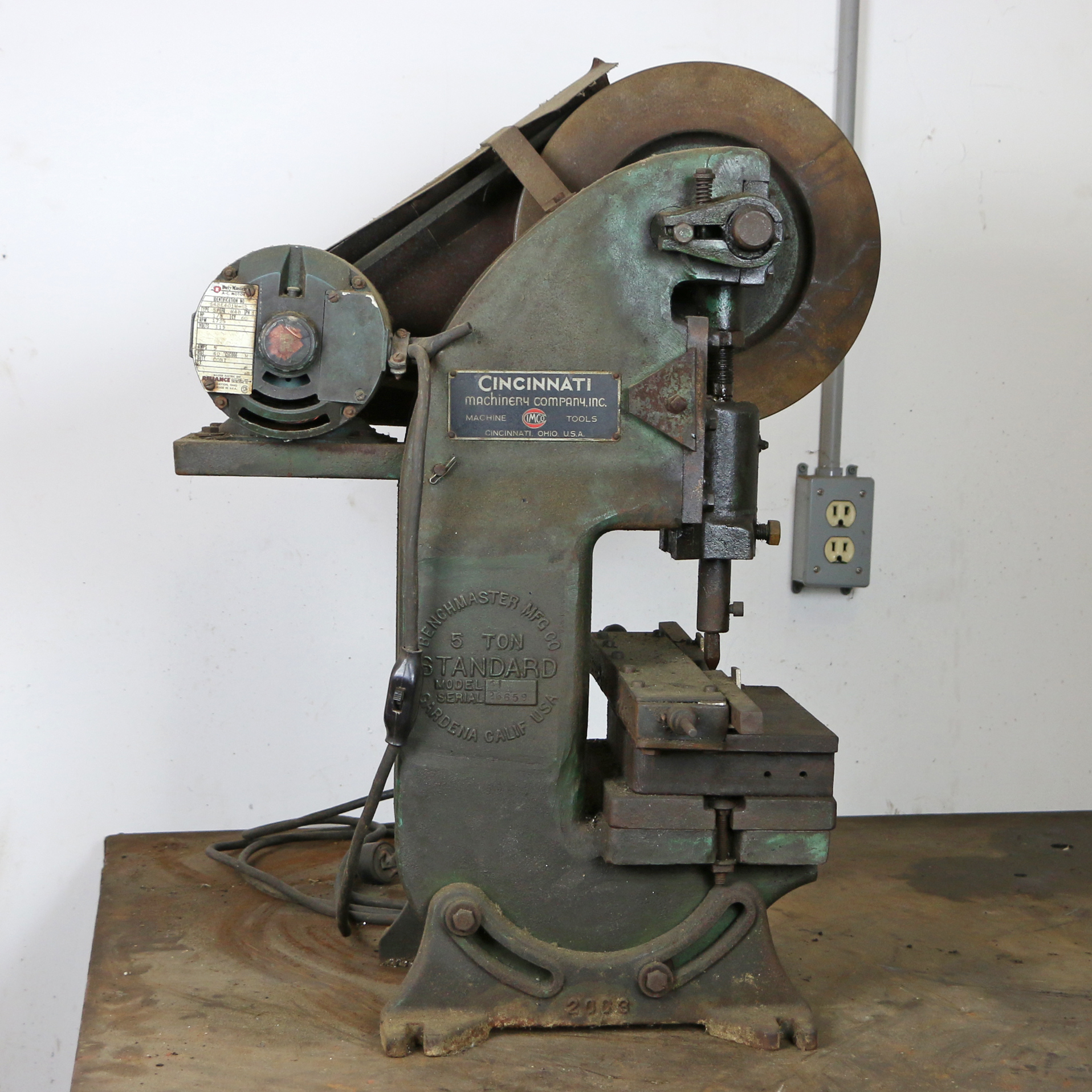 Cincinnati Machinery Company 5-Ton Punch Press