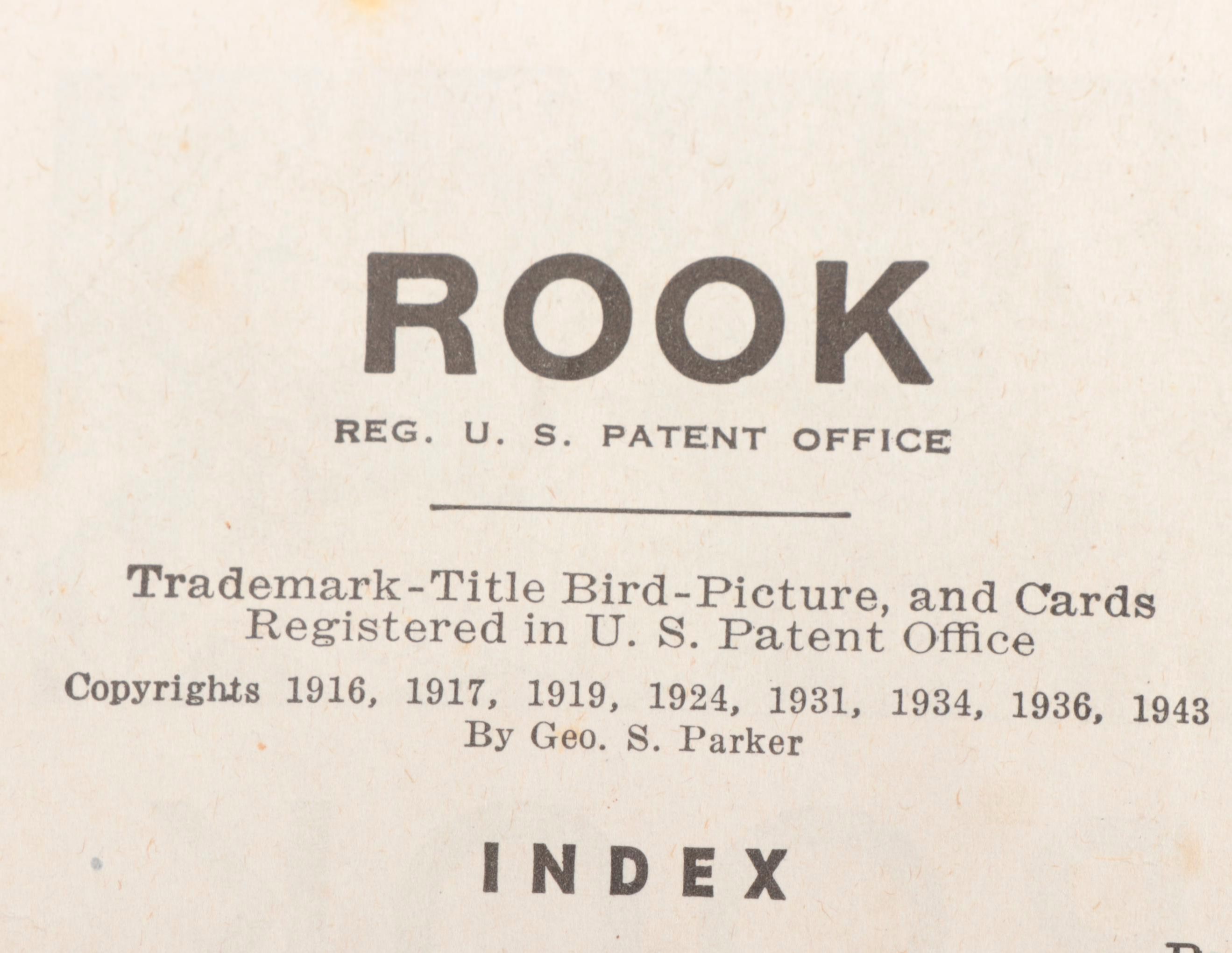 Parker Brothers "Rook" and Milton Bradley "Dragon Dominoes" Games, Vintage