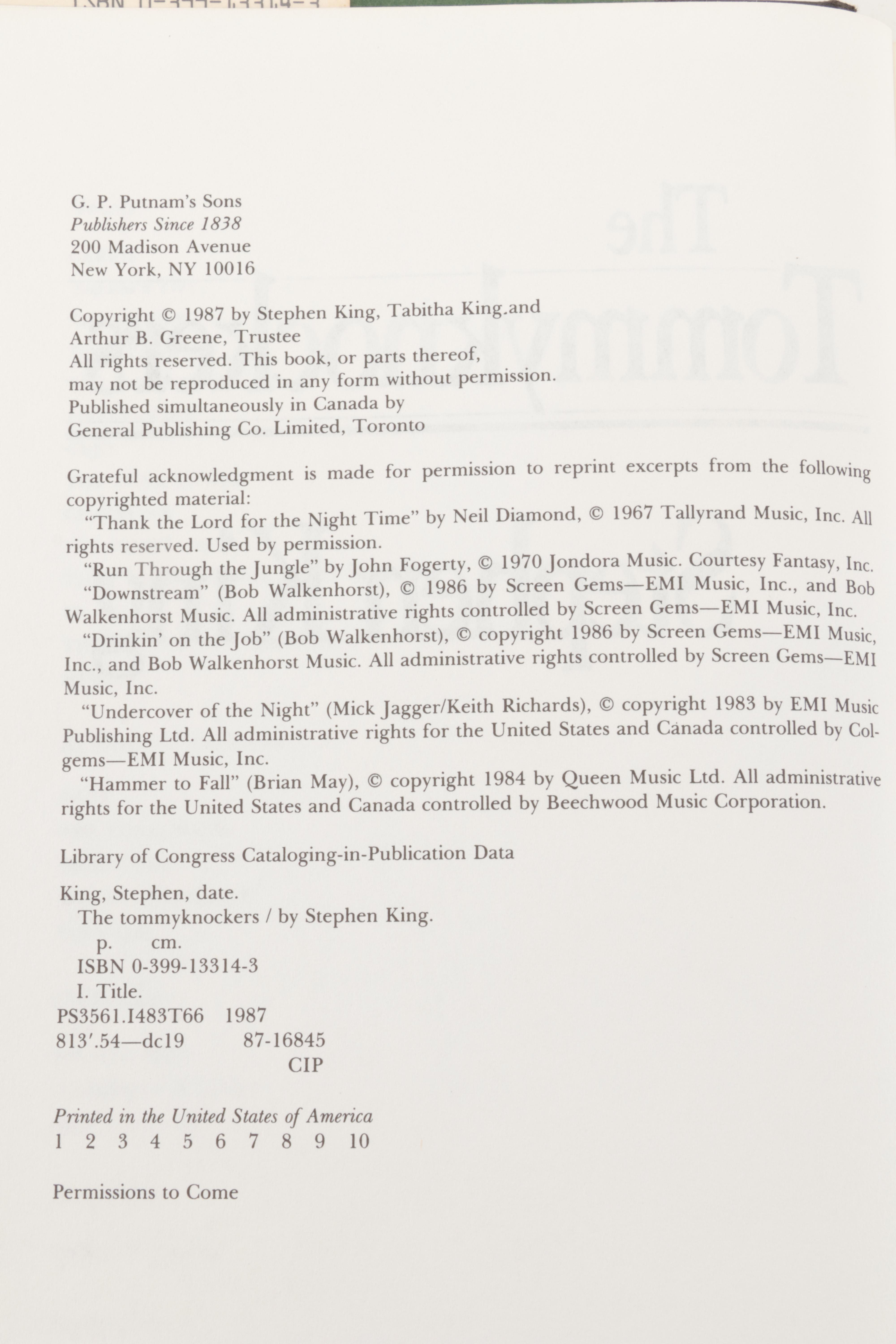 Stephen King's "Needful Things", "Insomnia", "Cell" First Edition, and Others