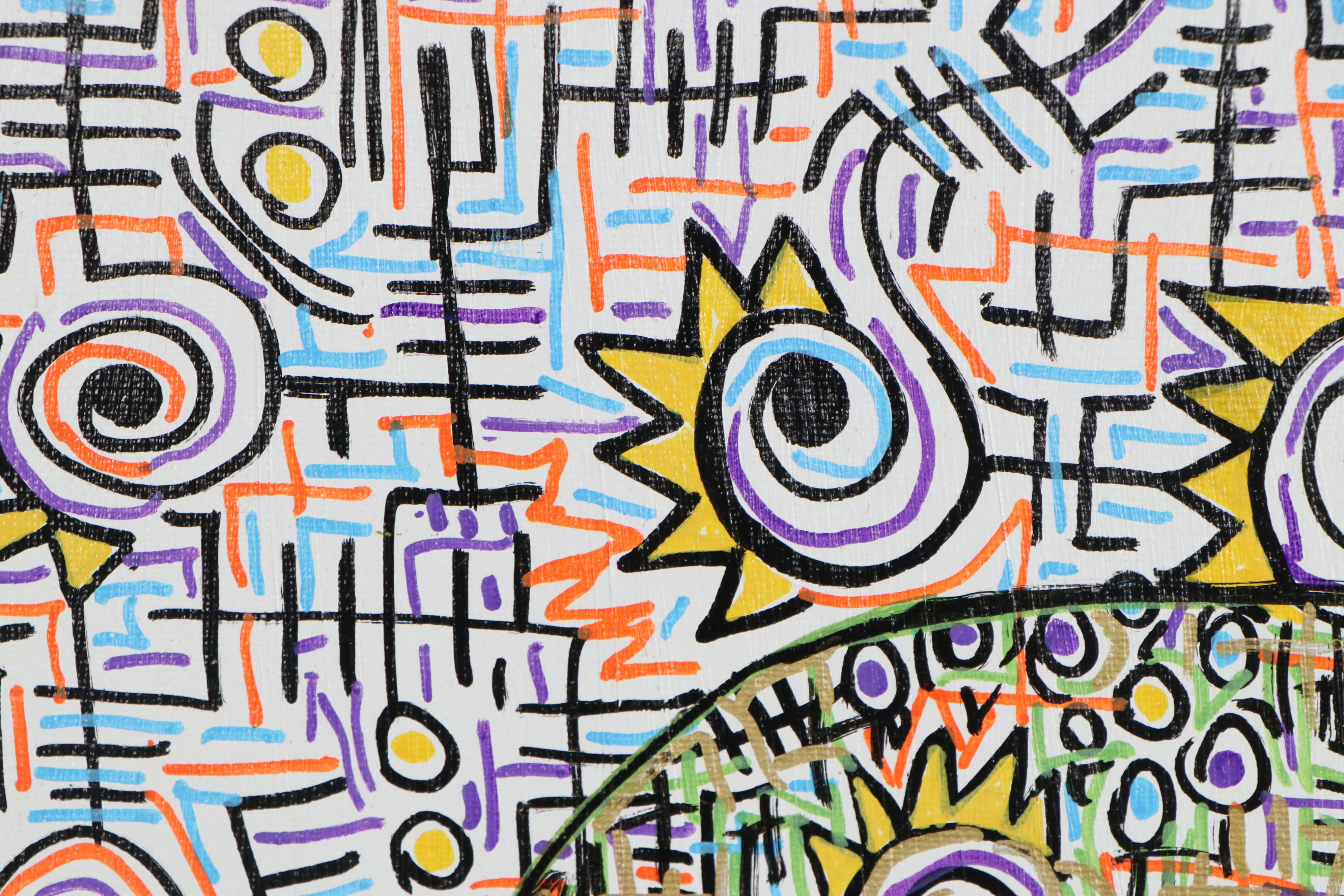 Lanre Buraimoh Acrylic Painting "State of Mind I," 2020