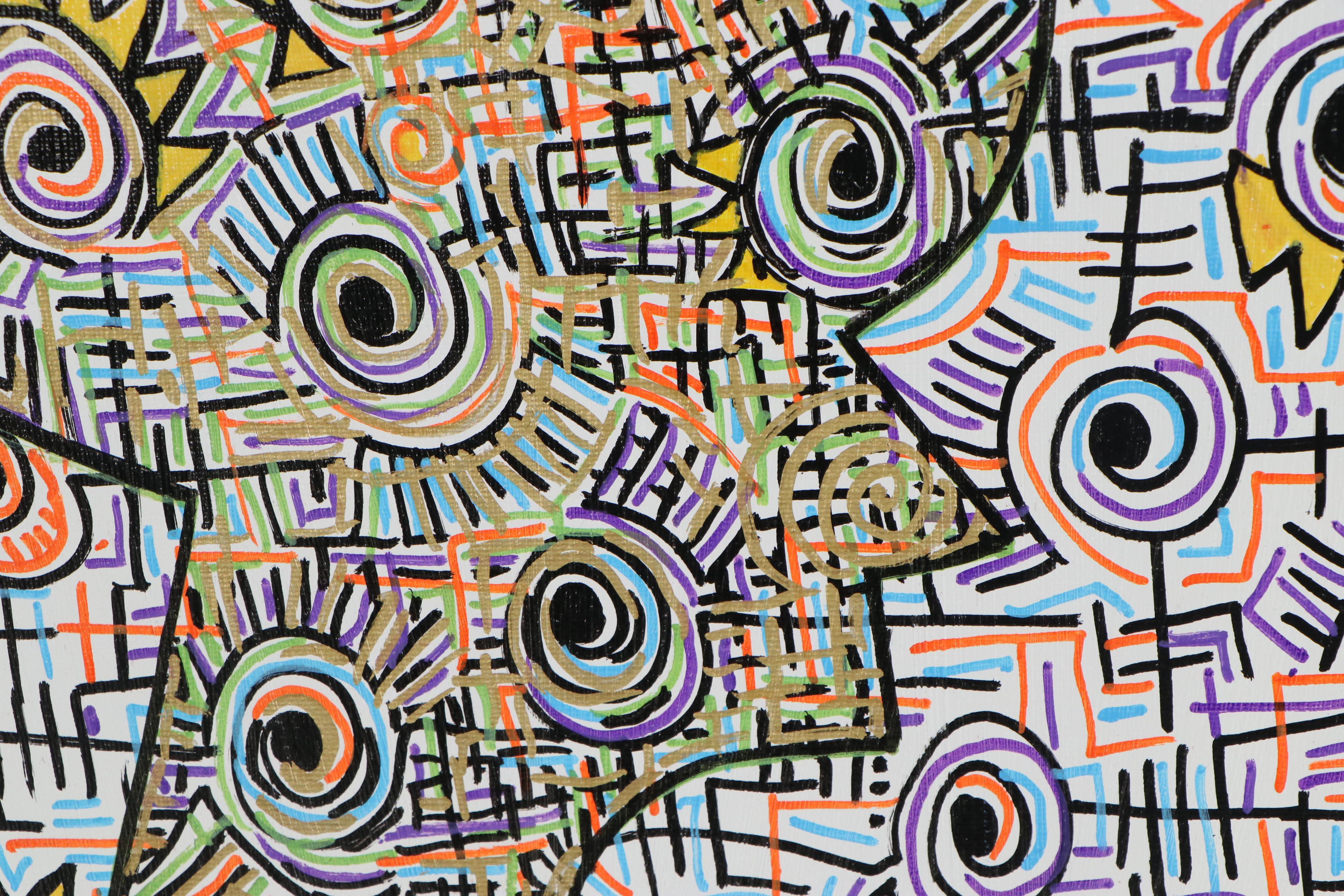 Lanre Buraimoh Acrylic Painting "State of Mind I," 2020