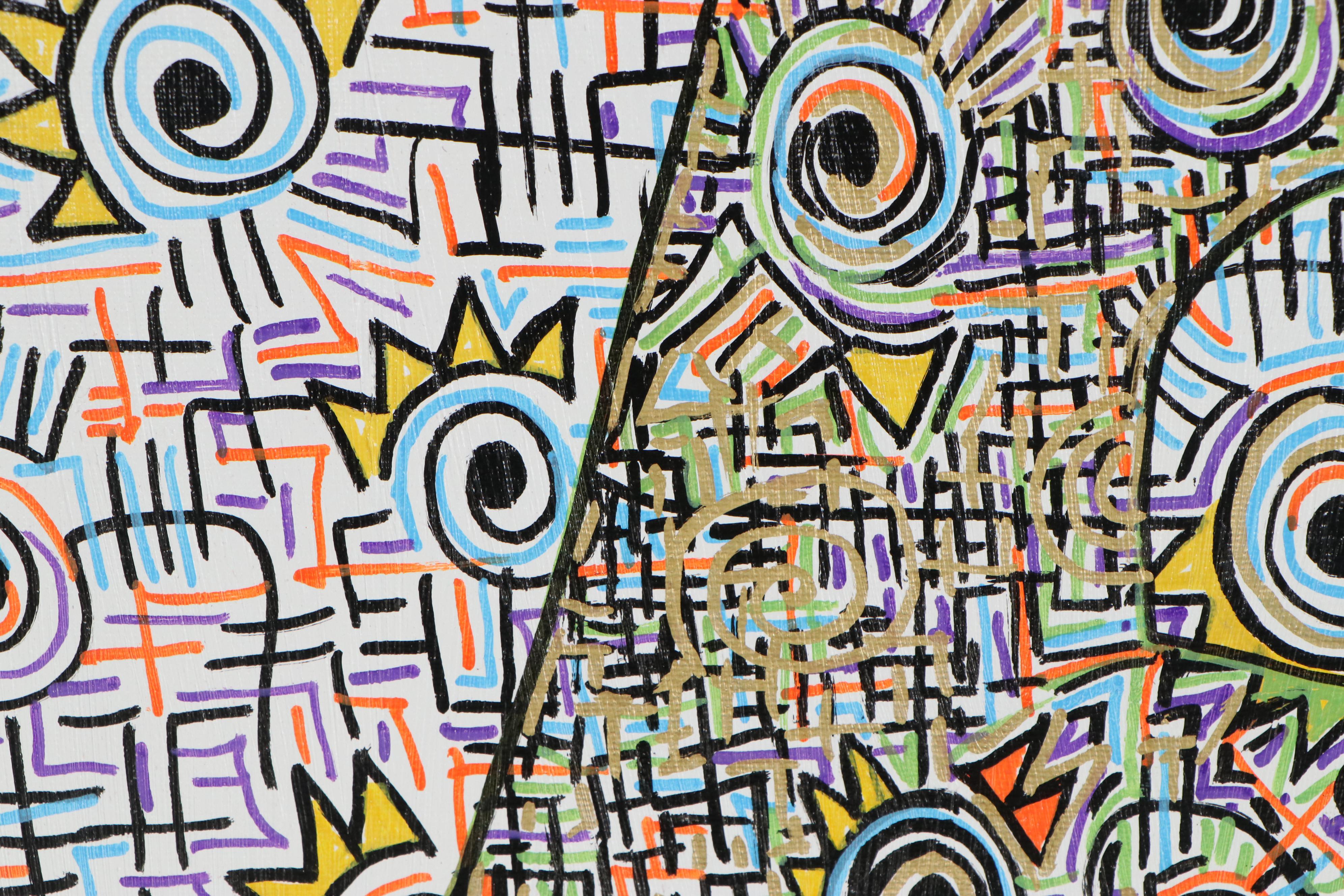 Lanre Buraimoh Acrylic Painting "State of Mind I," 2020