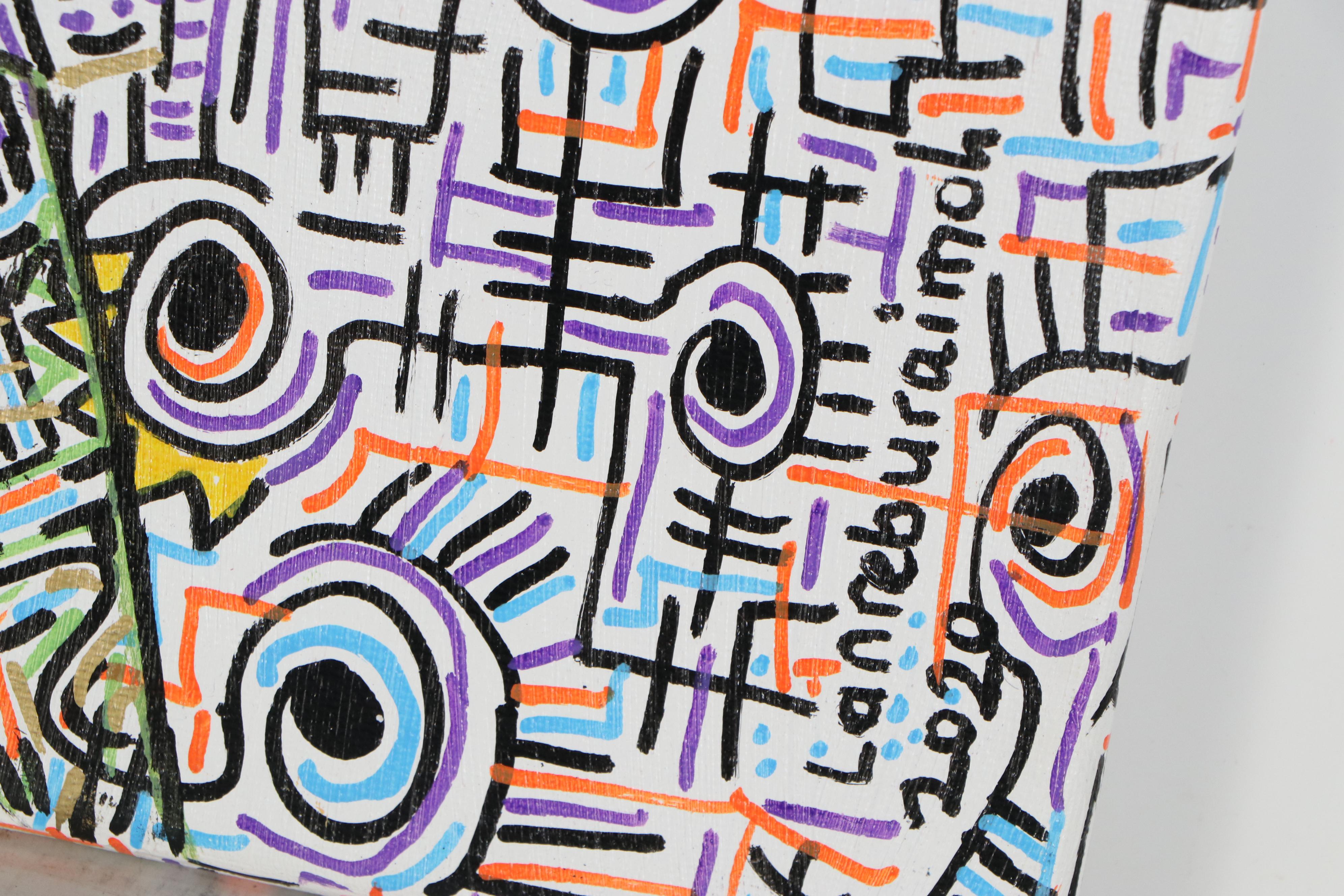 Lanre Buraimoh Acrylic Painting "State of Mind I," 2020