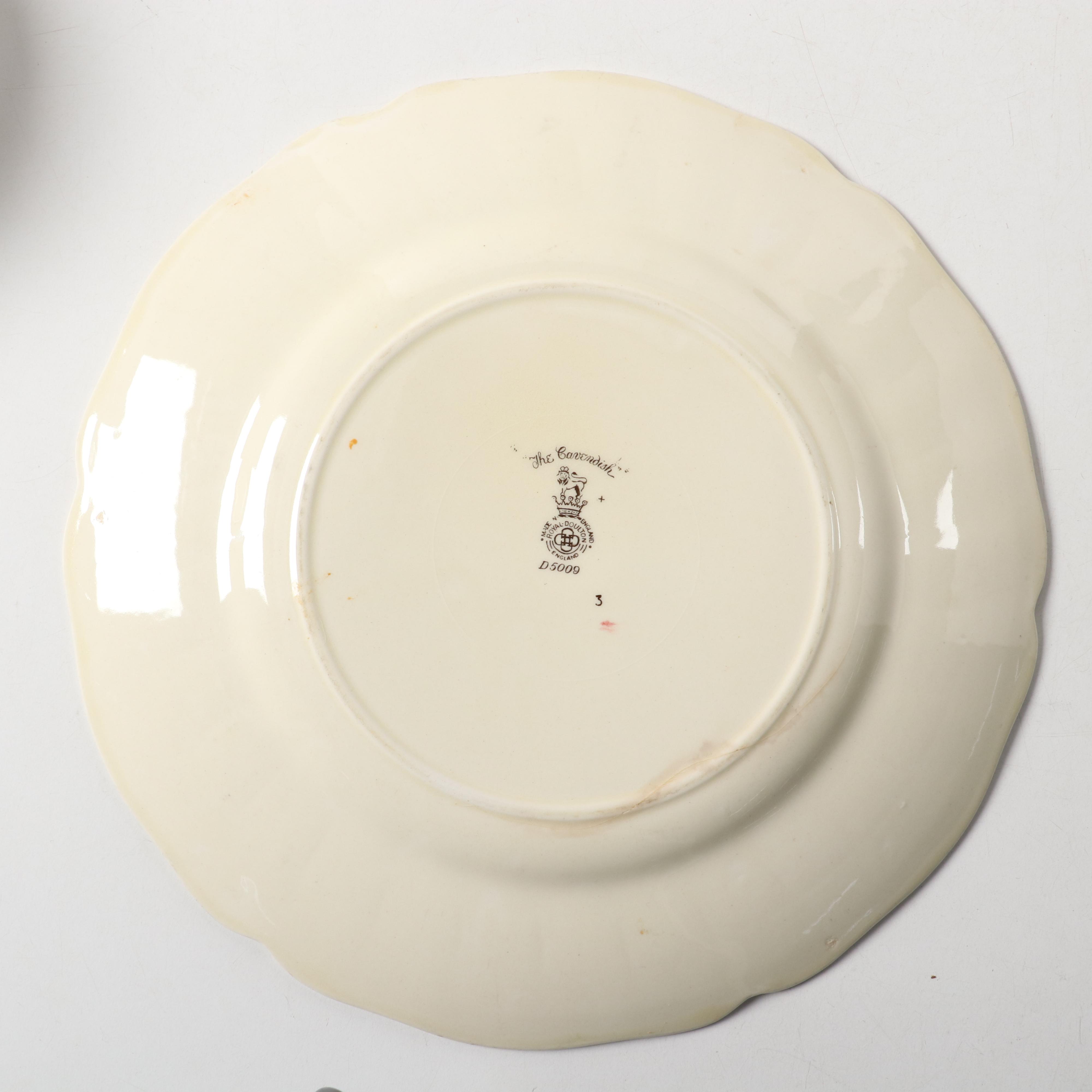 Royal Doulton "The Cavendish" Dinnerware, 1930–1956