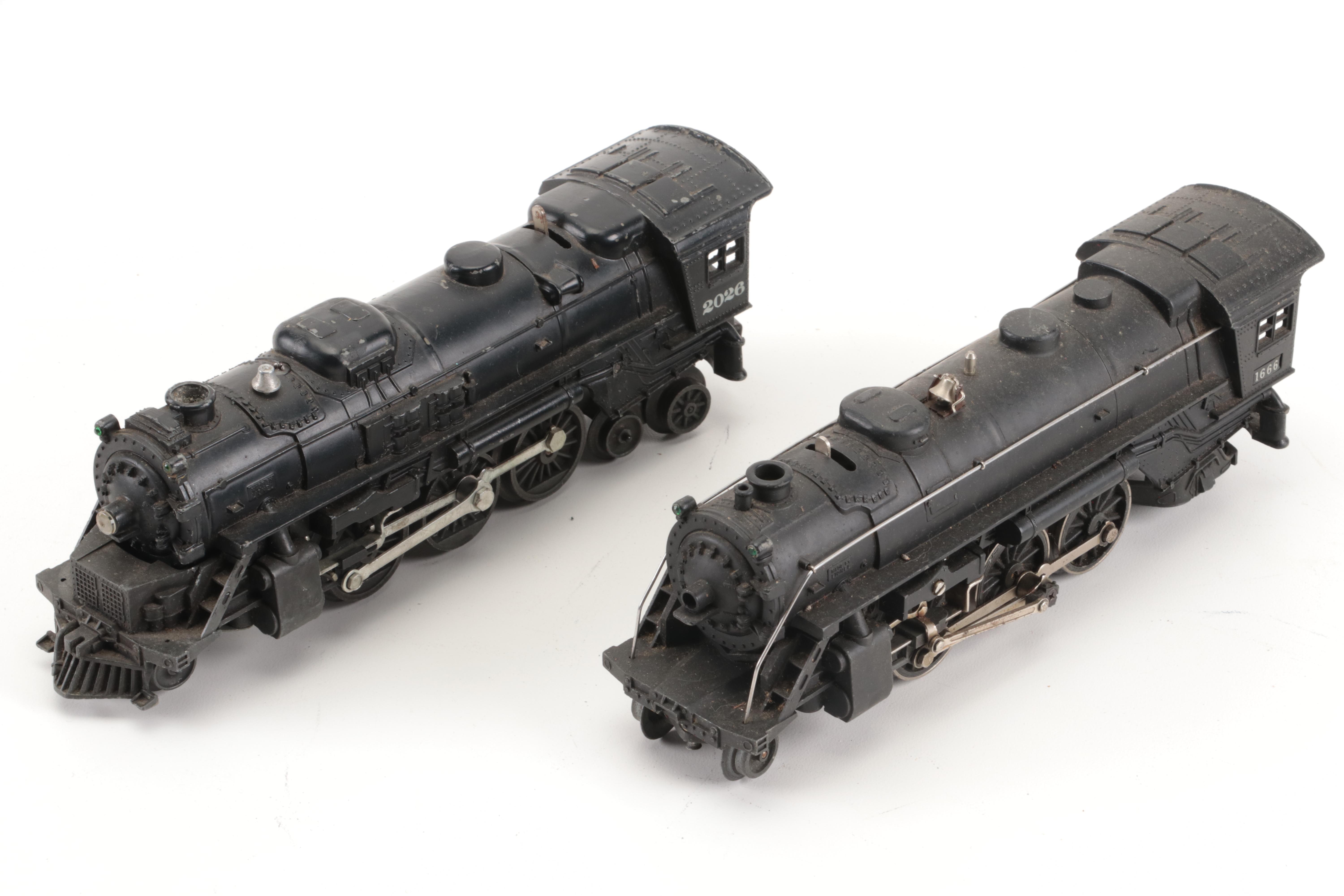 Lionel Model "1661" and "2026" Locomotives, "NYC" Freight, Tender Cars, and More