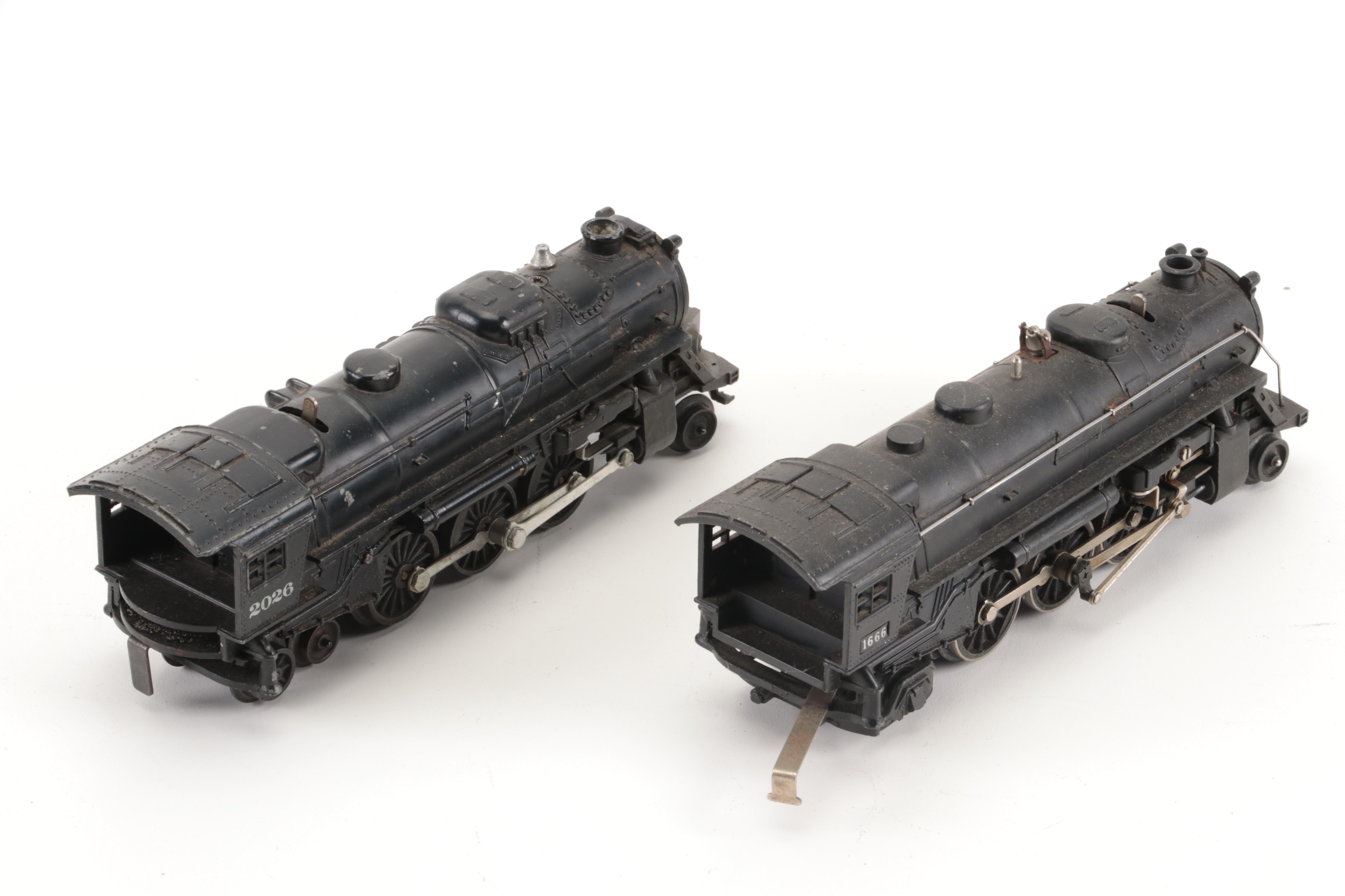 Lionel Model "1661" and "2026" Locomotives, "NYC" Freight, Tender Cars, and More