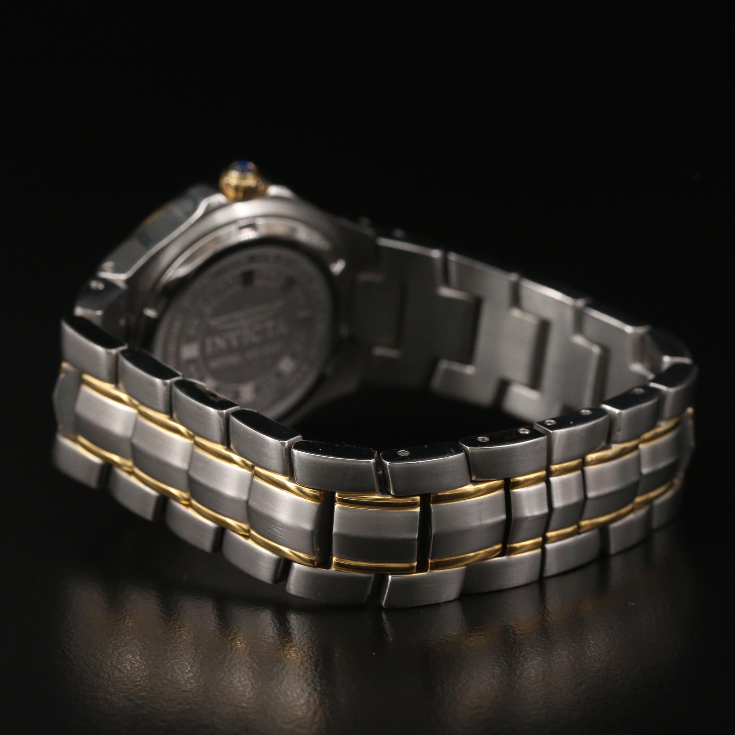 Invicta Wild Flower Diamond and Mother of Pearl Two Tone Quartz Watch