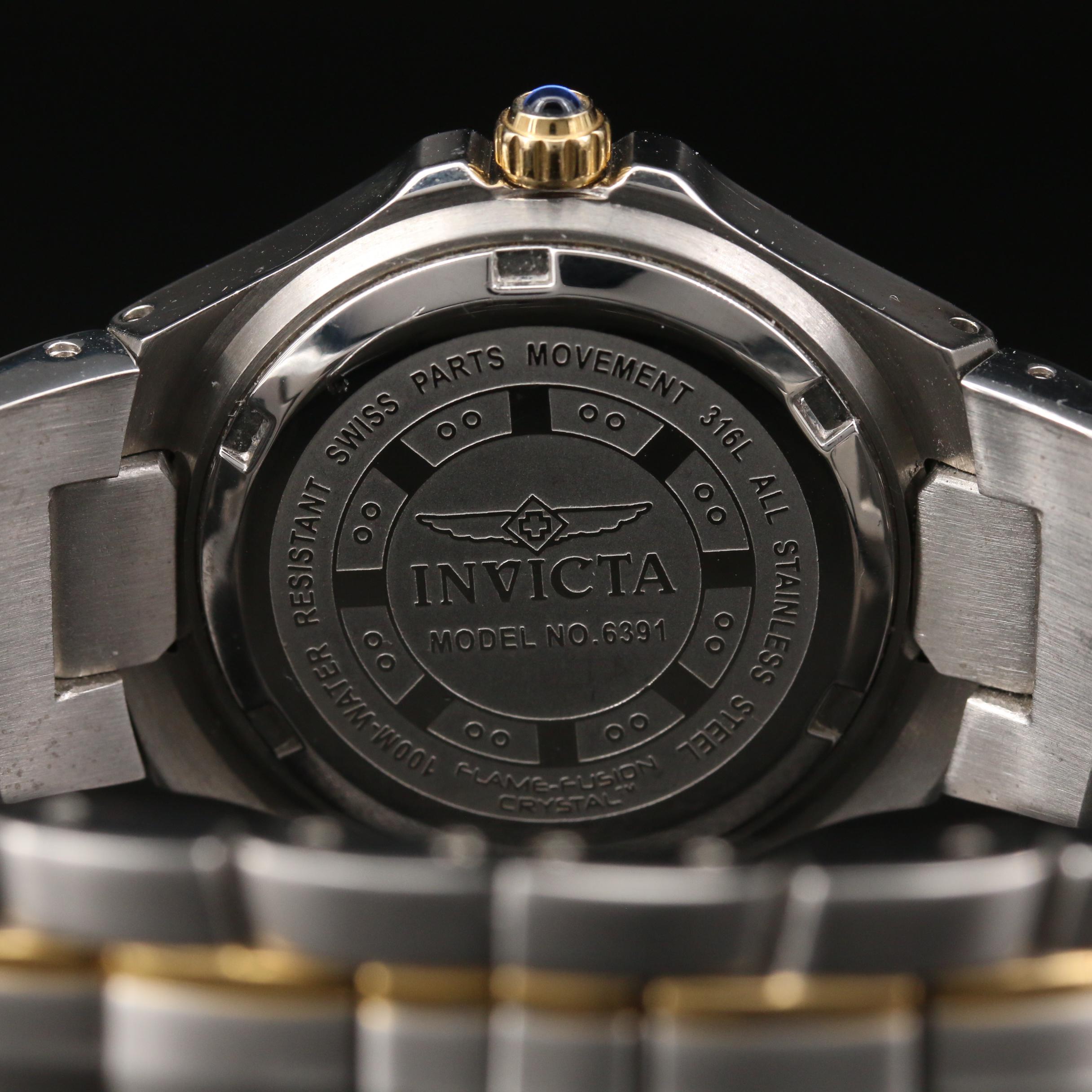 Invicta Wild Flower Diamond and Mother of Pearl Two Tone Quartz Watch