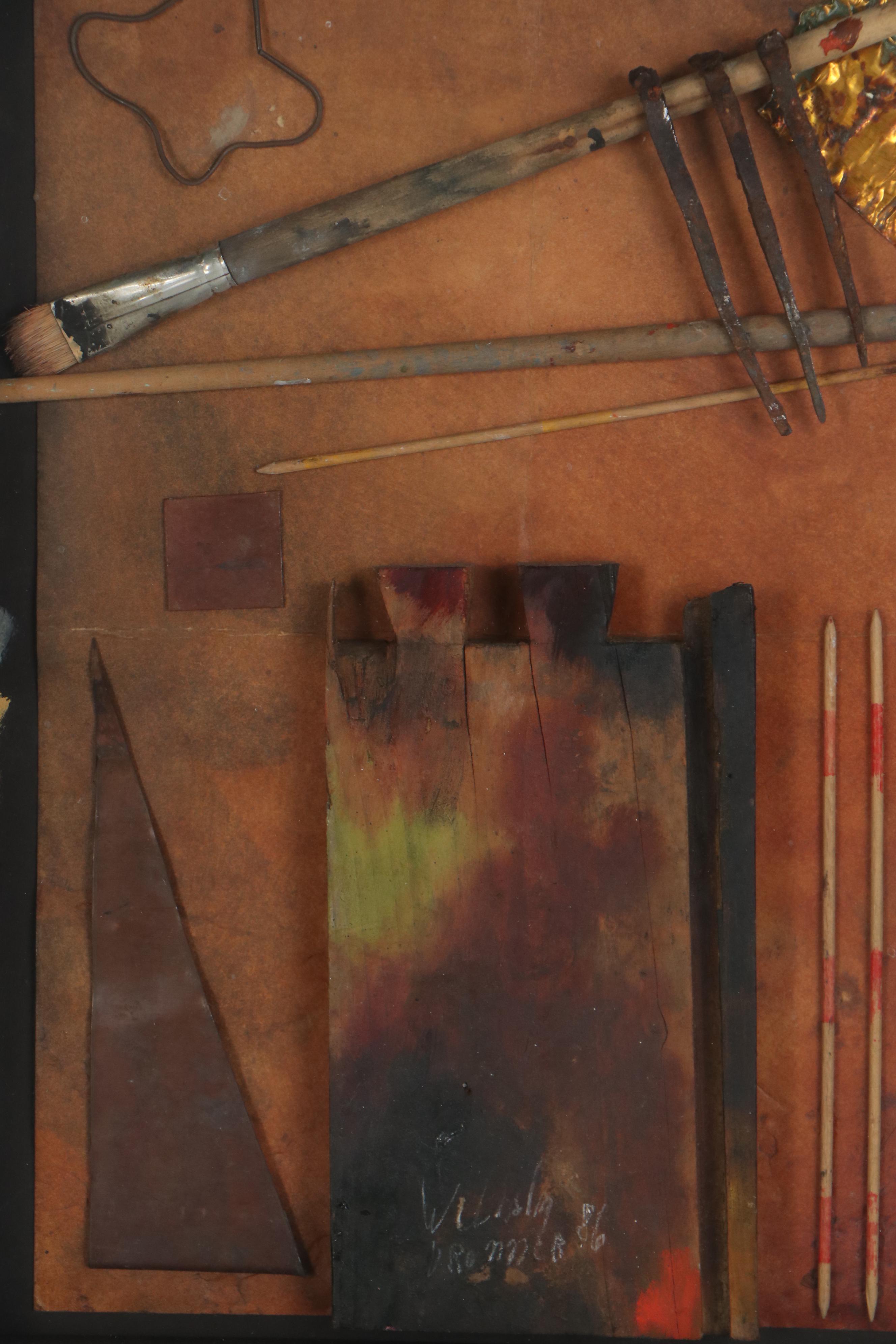 Wilhelm Bronner Mixed Media Assemblage, 1986