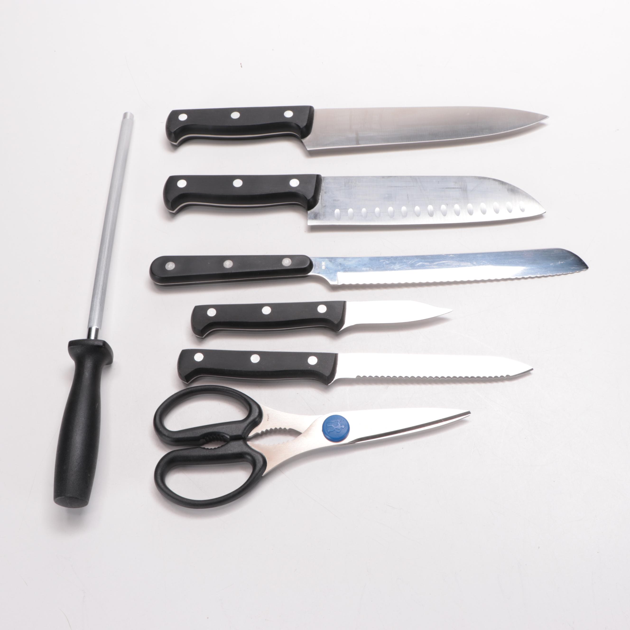J.A. Henckels International Fine Edge Pro Knives and Knife Block