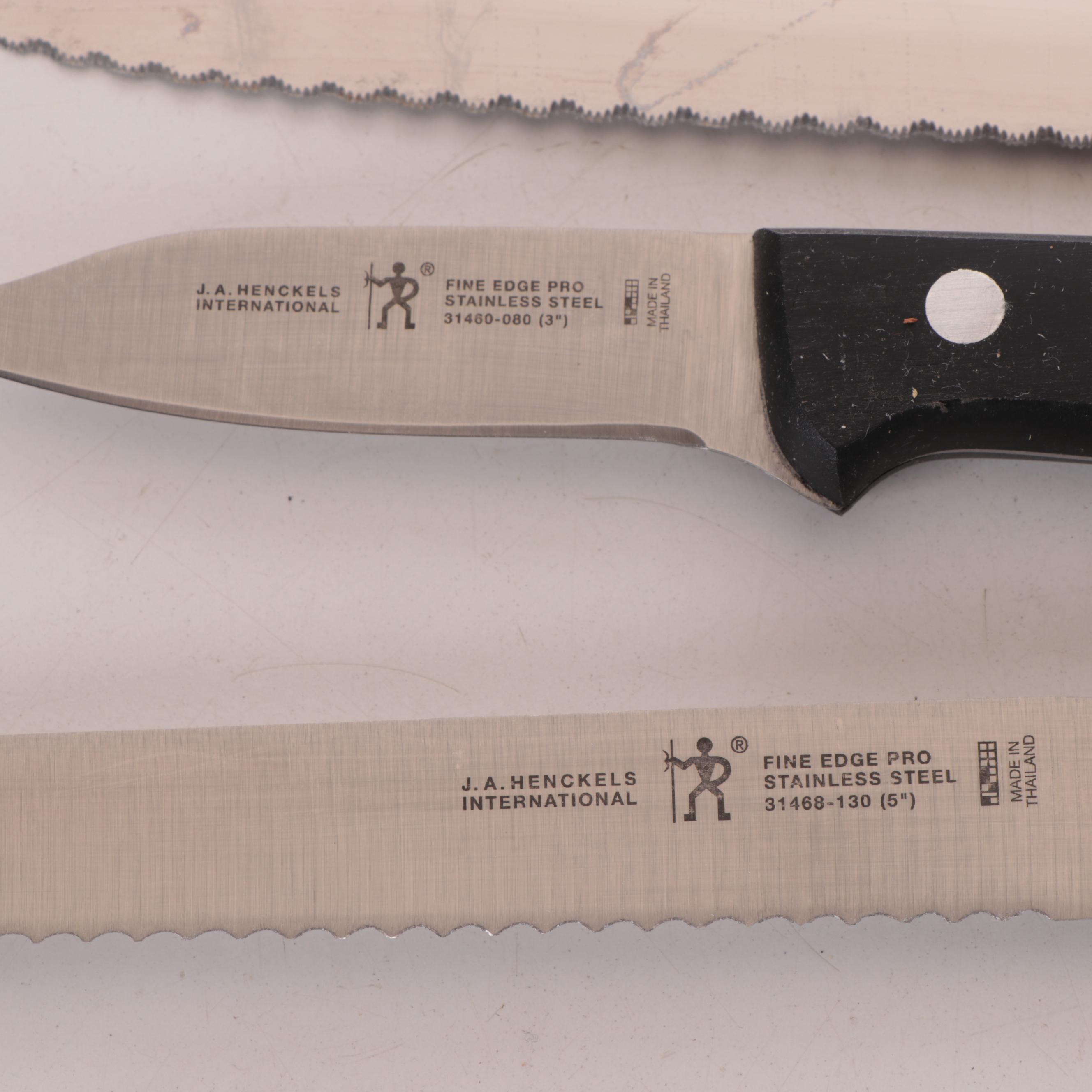 J.A. Henckels International Fine Edge Pro Knives and Knife Block