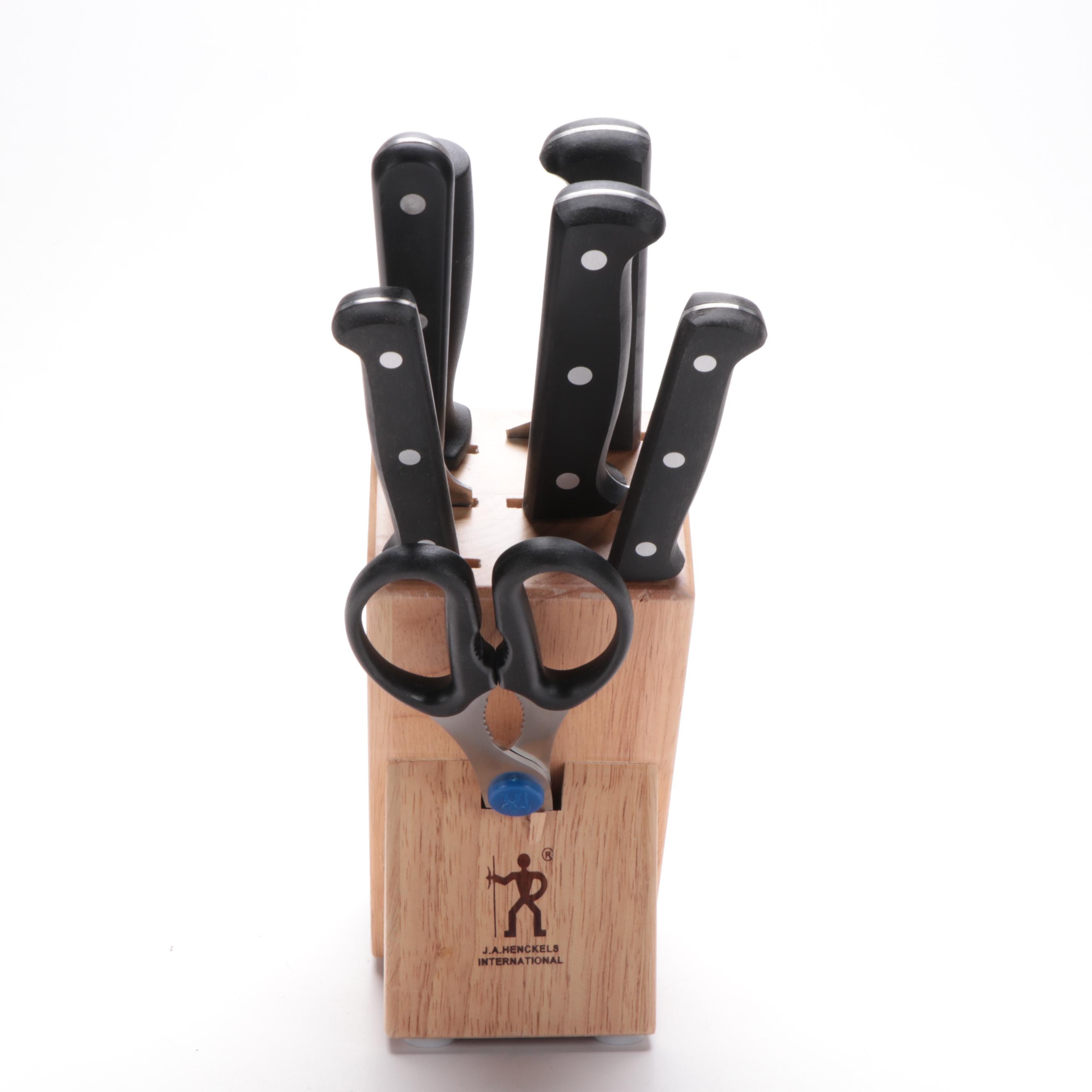 J.A. Henckels International Fine Edge Pro Knives and Knife Block
