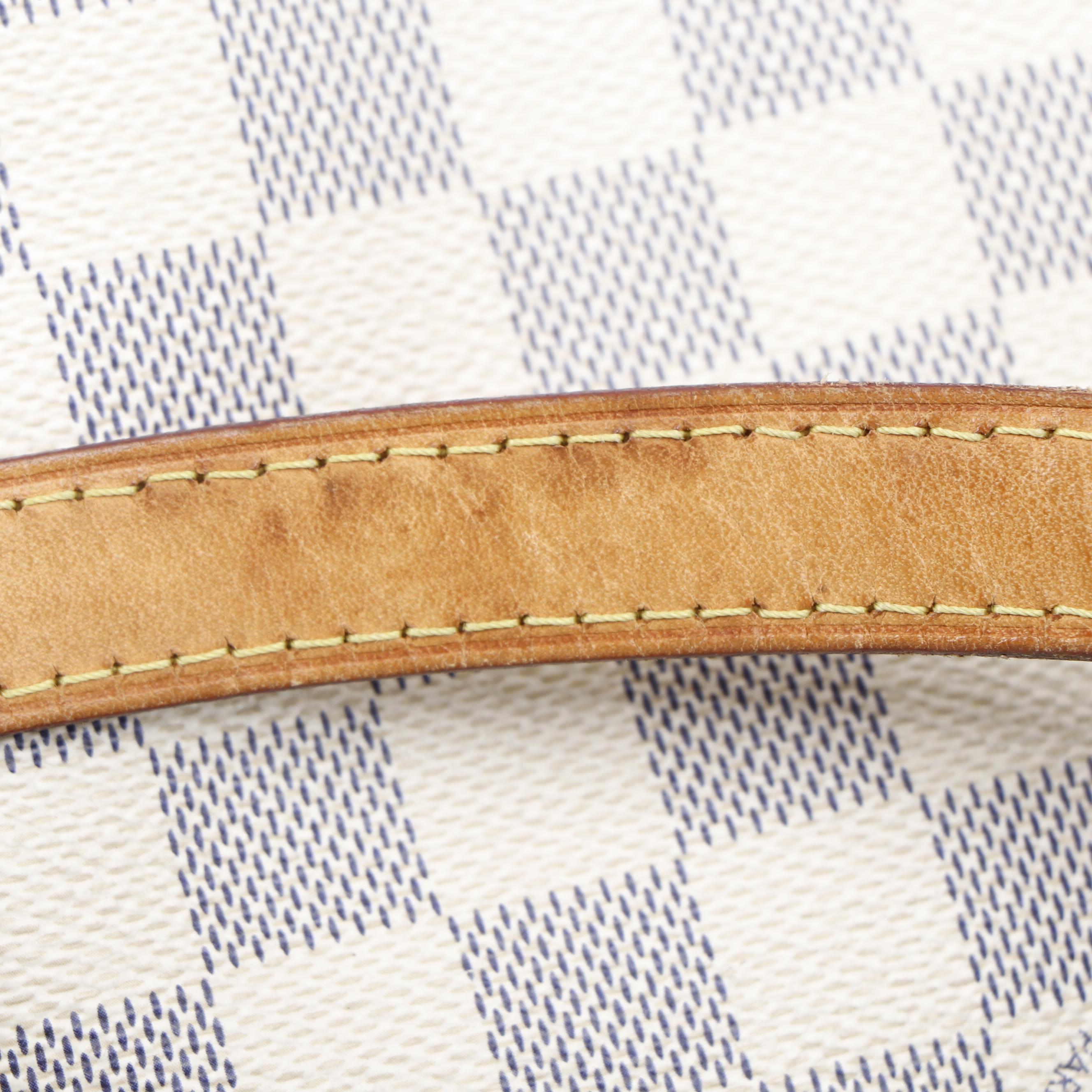 Louis Vuitton Totally MM in Damier Azur Canvas with Vachetta Leather Trim