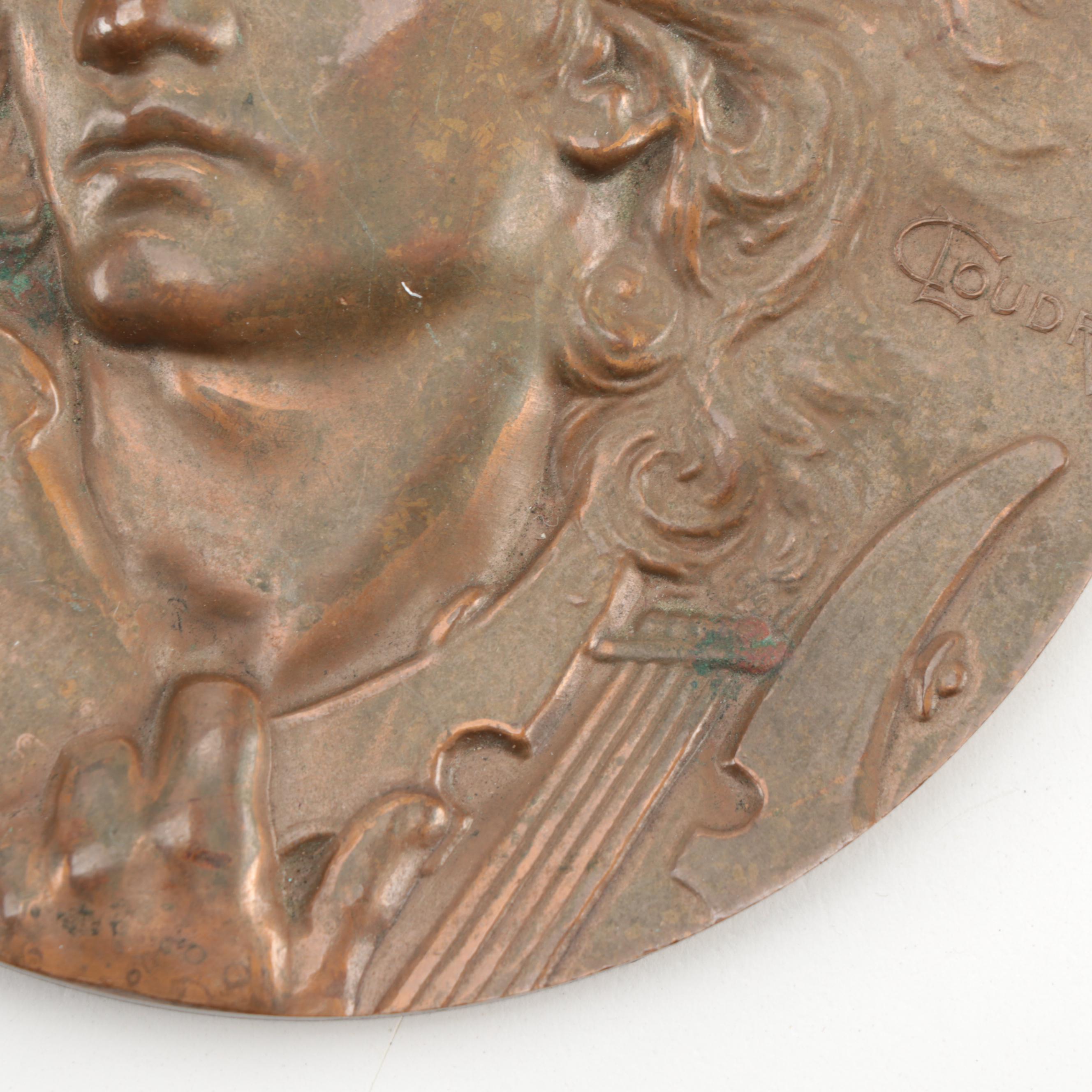 L. Coudray "Orpheus" Bronze Medal from Exposition Universelle, 1900