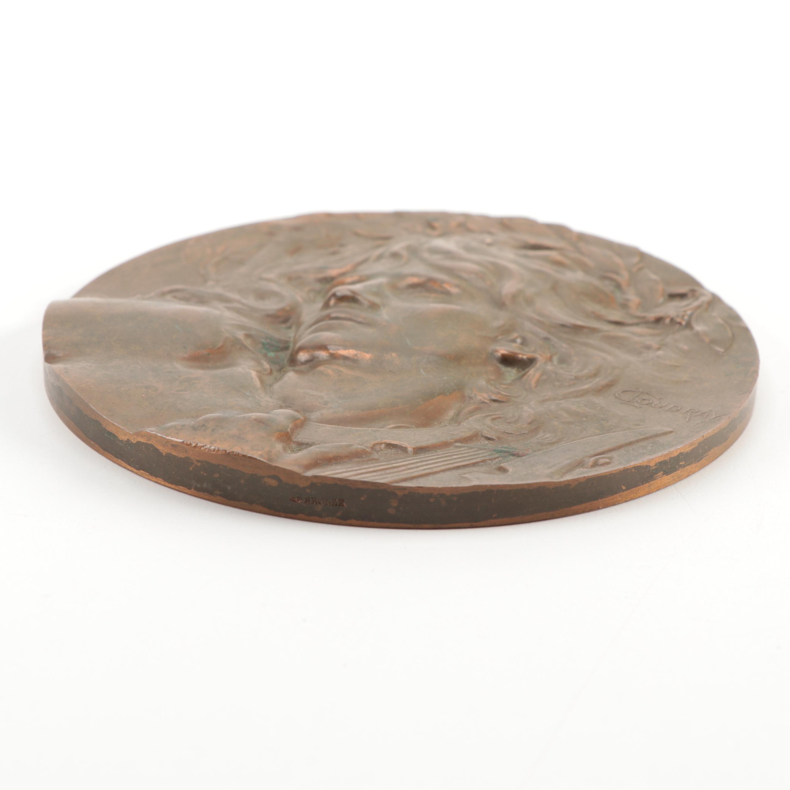 L. Coudray "Orpheus" Bronze Medal from Exposition Universelle, 1900