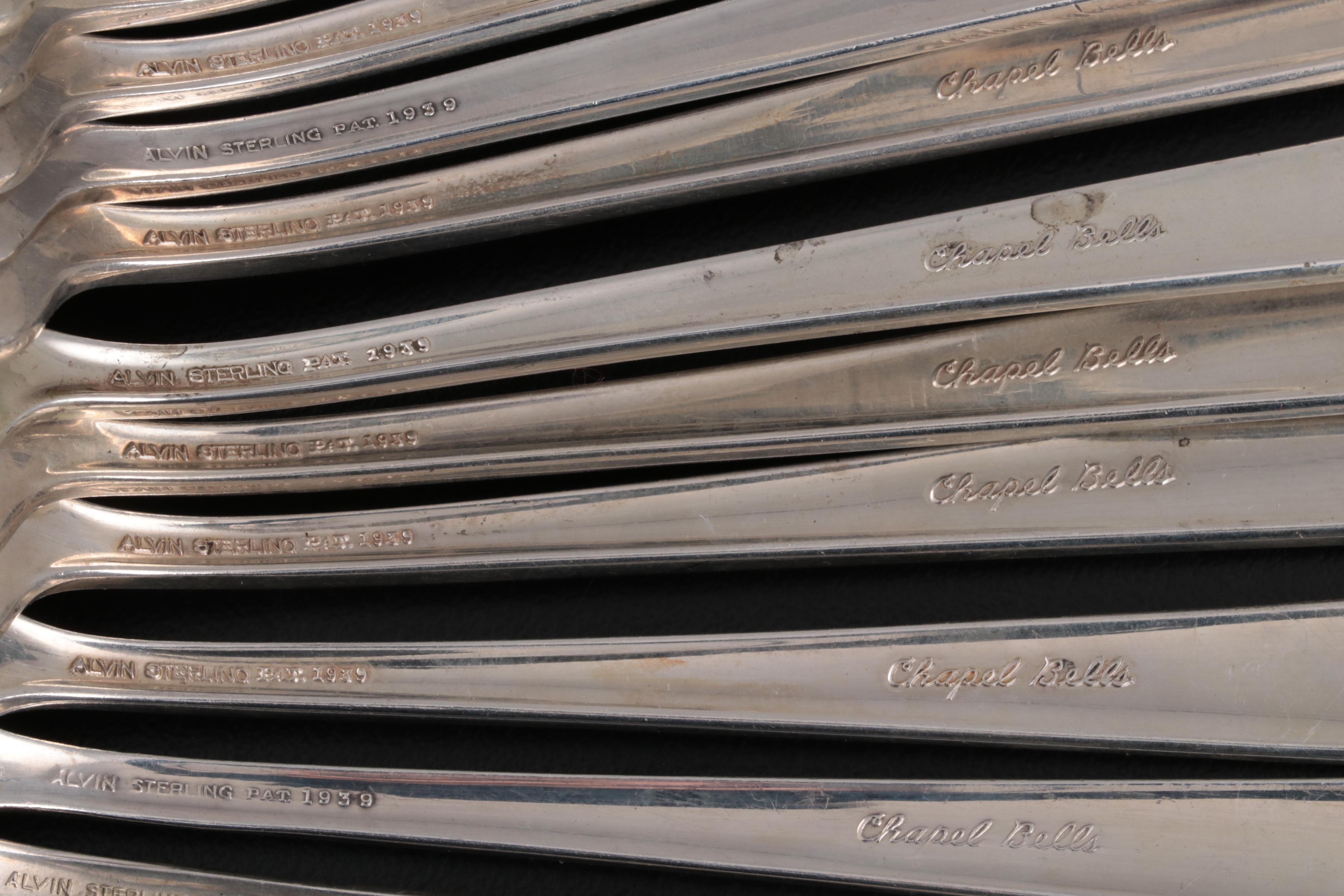 Alvin "Chapel Bells" Sterling Silver Flatware, 1939–1992