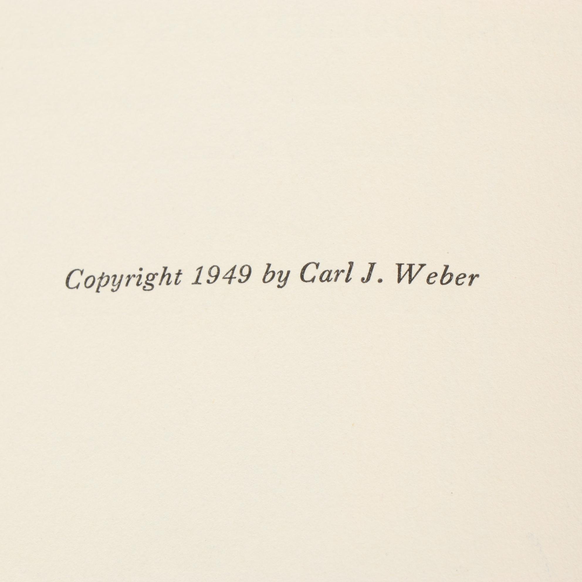 First Edition "A Thousand and One Fore-Edge Paintings" by Carl J. Weber, 1949
