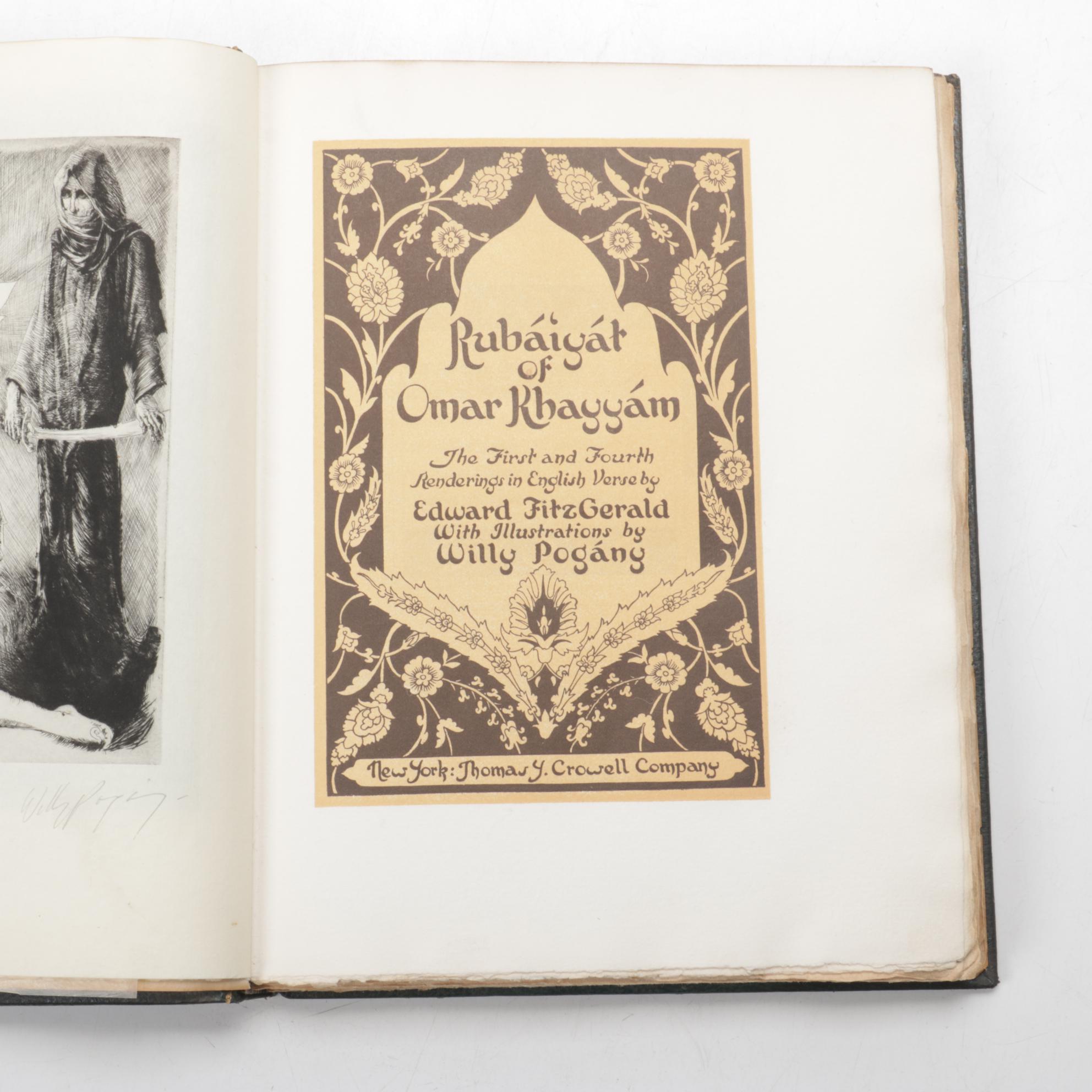 Limited Edition "The Rubaiyat of Omar Khayyam" Illustrated by Willy Pogany, 1930