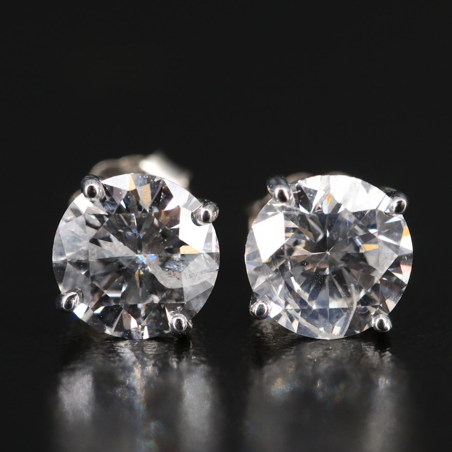 14K 2.75 CTW Diamond Stud Earrings