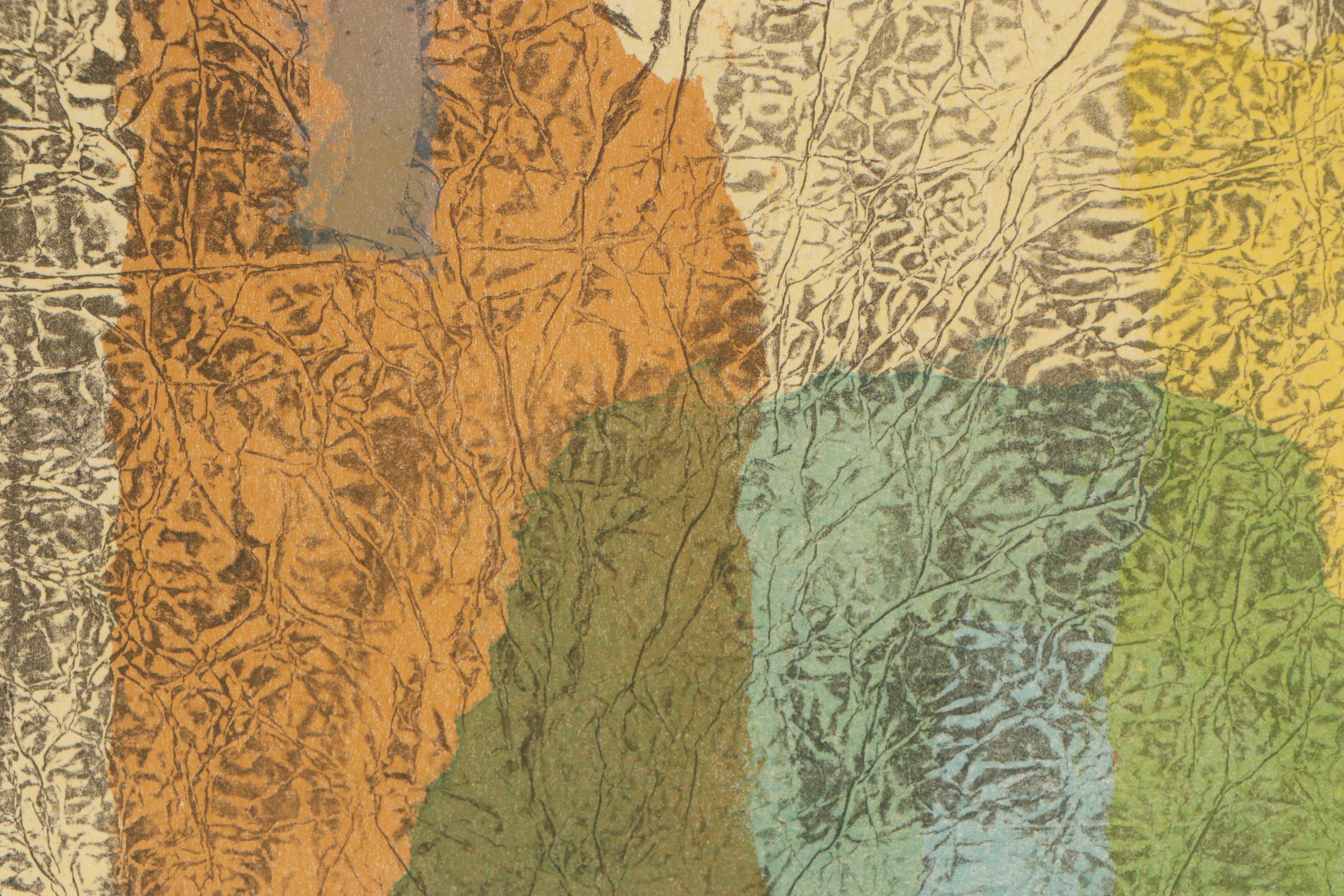 Irving Amen Abstract Lithograph, Late 20th Century