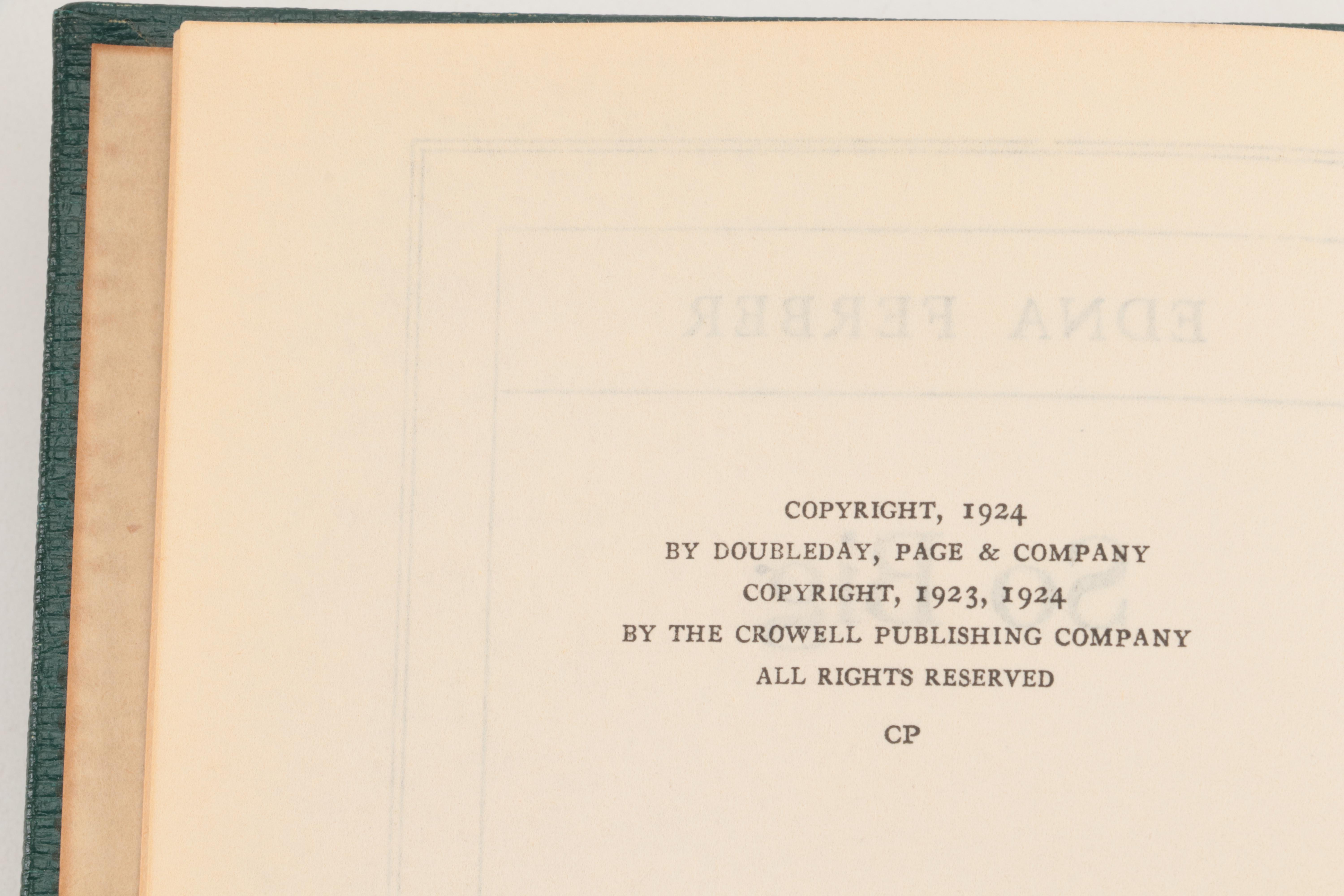 Edna Ferber Six-Volume Book Set Including "Show Boat" and "American Beauty"