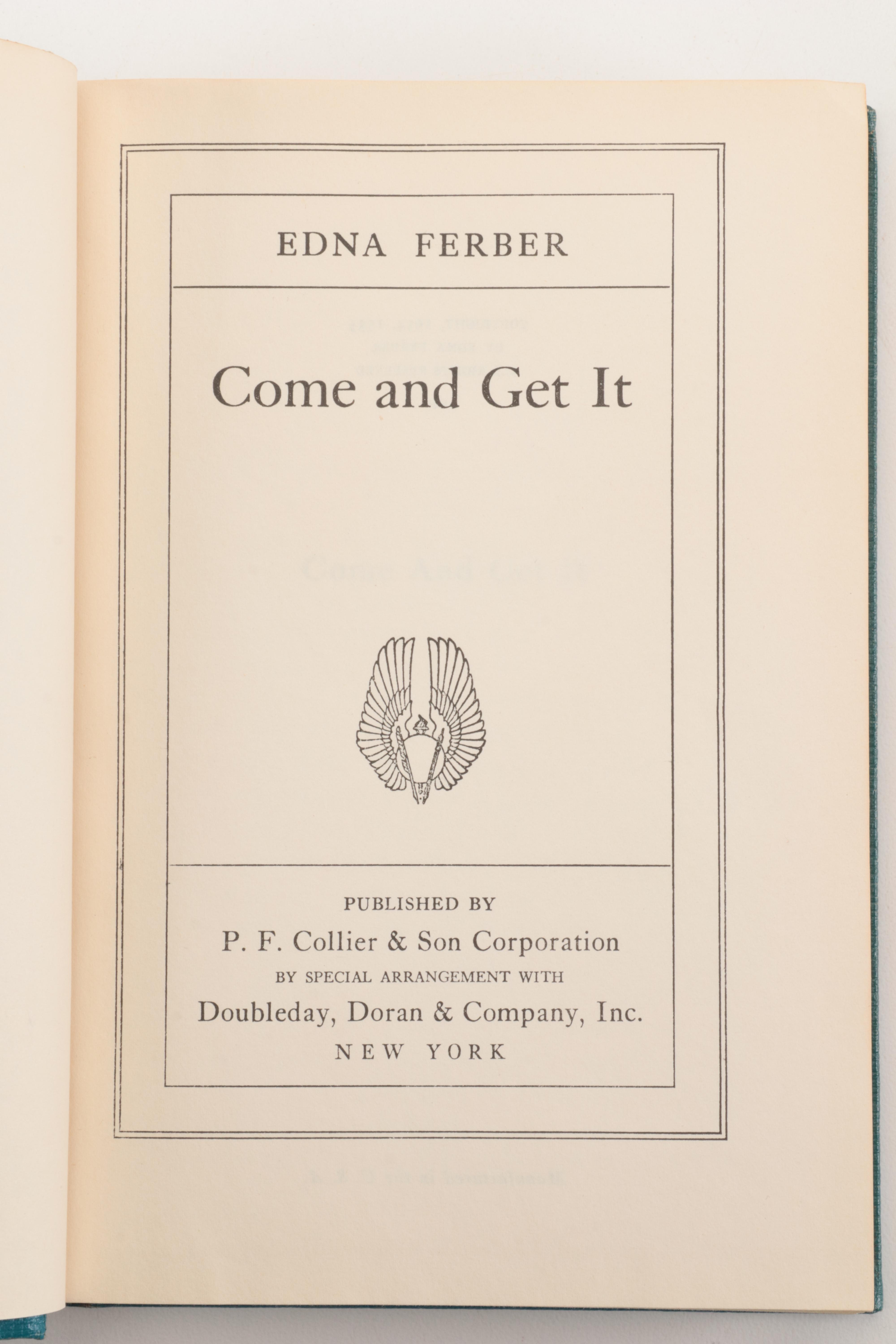 Edna Ferber Six-Volume Book Set Including "Show Boat" and "American Beauty"