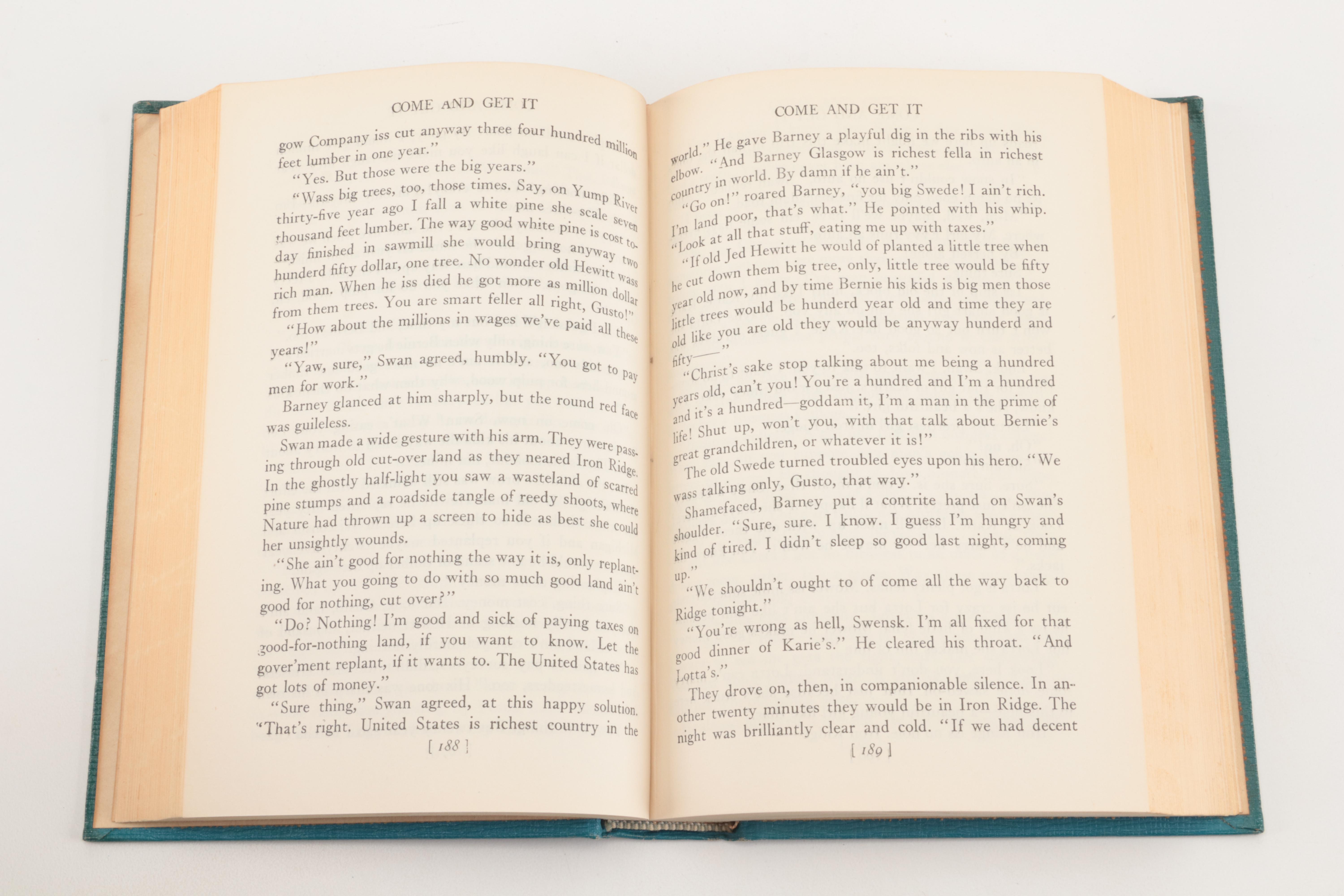 Edna Ferber Six-Volume Book Set Including "Show Boat" and "American Beauty"