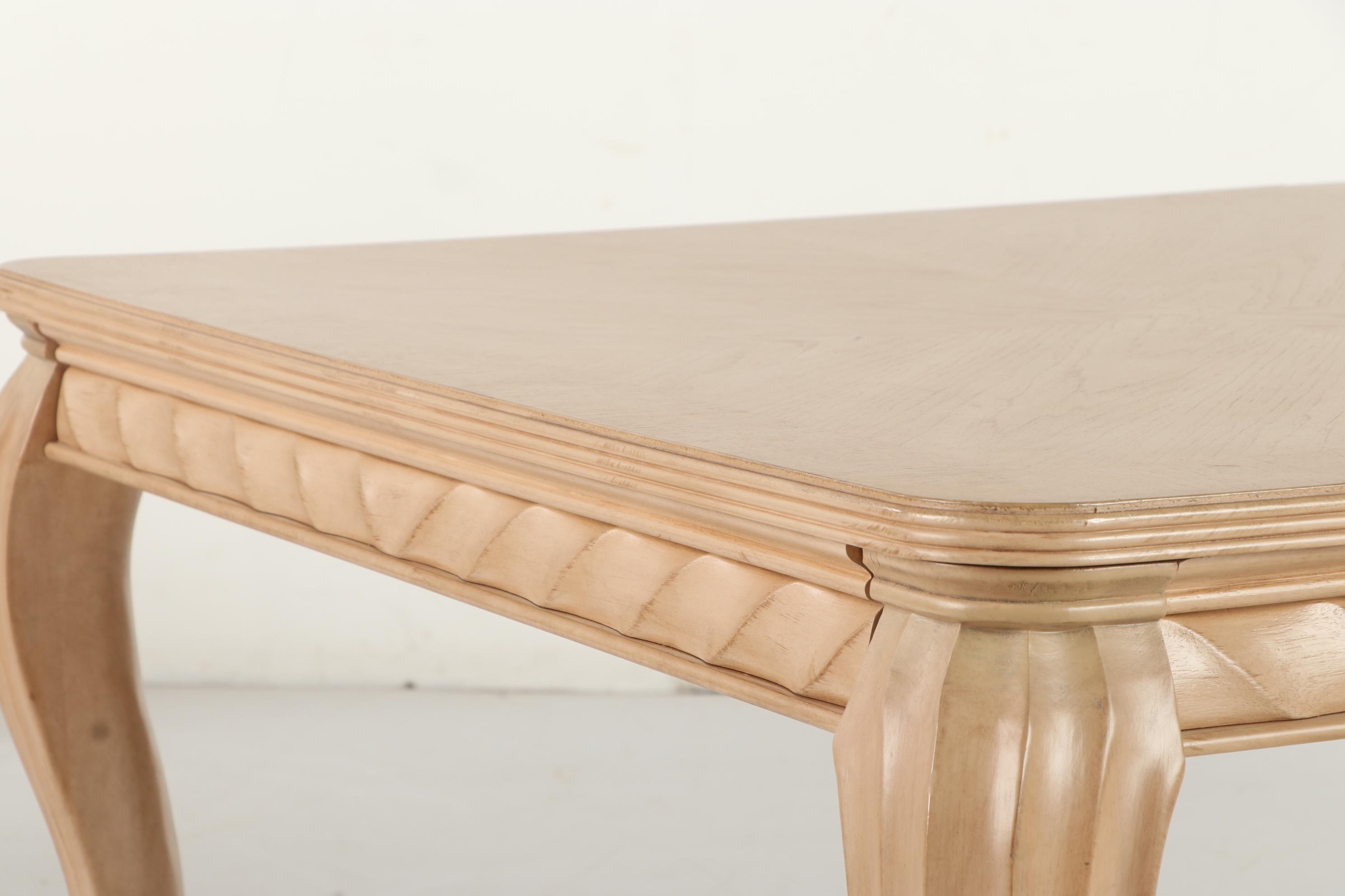 Bernhardt Blonde Wood Seven-Piece Dining Set