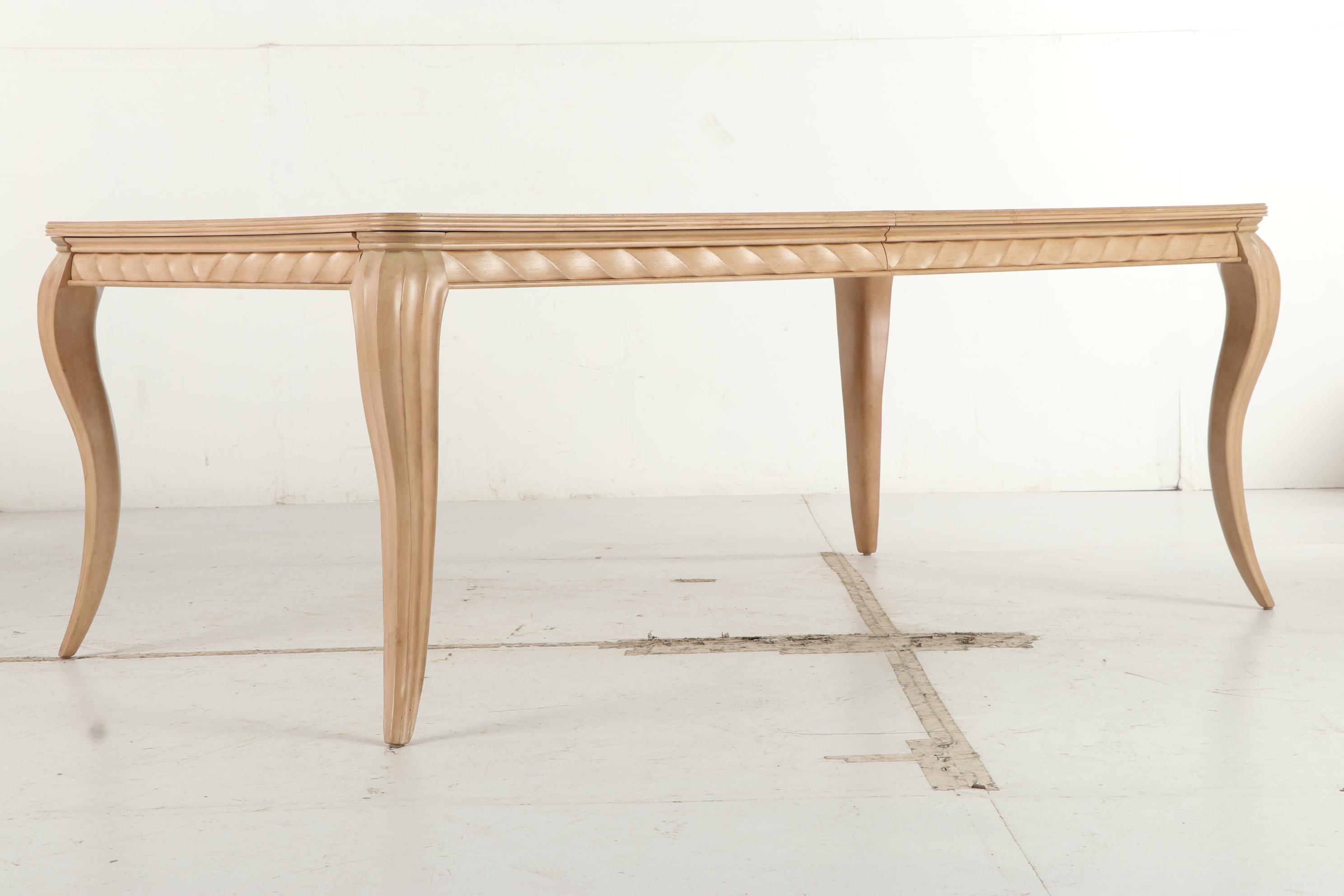 Bernhardt Blonde Wood Seven-Piece Dining Set