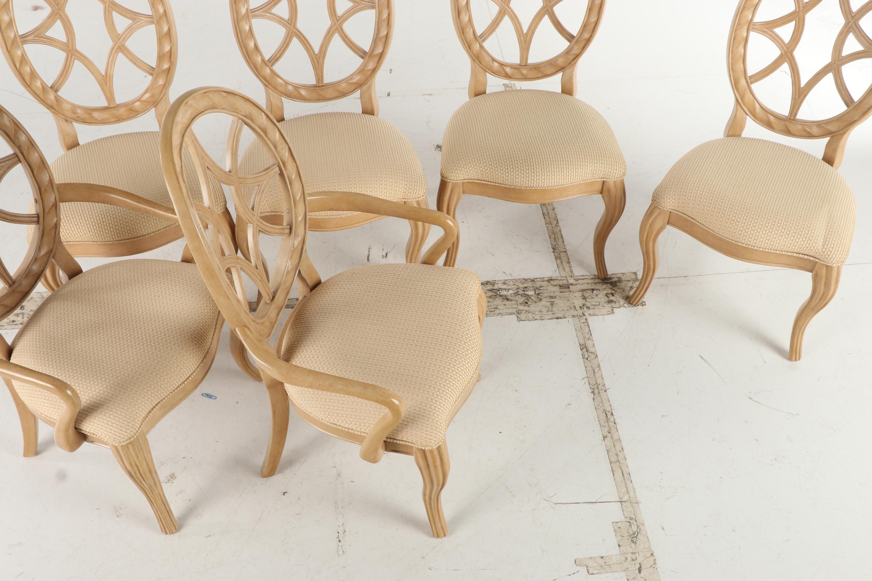 Bernhardt Blonde Wood Seven-Piece Dining Set