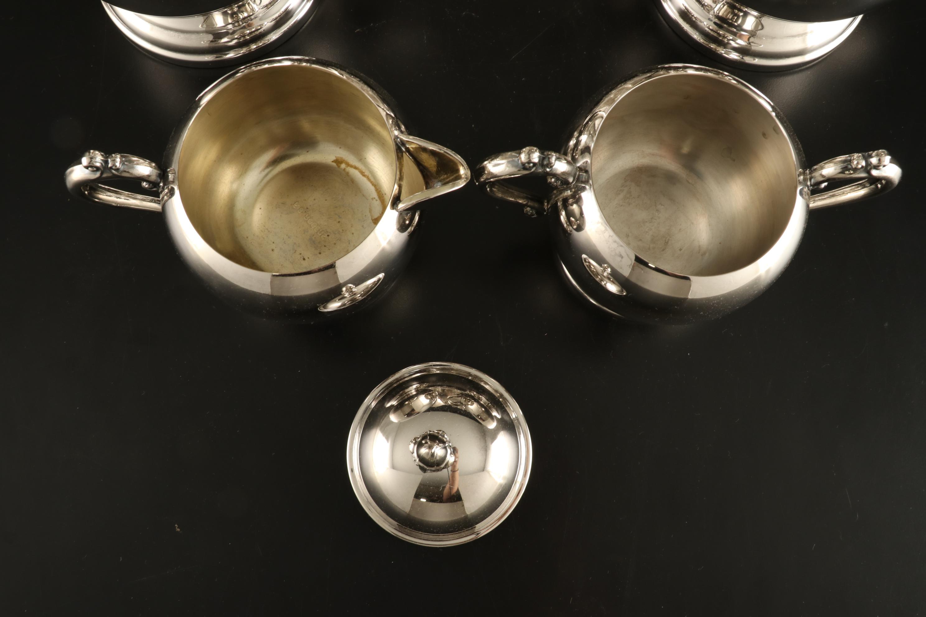 F.B. Rogers Silver Plate Coffee and Tea Service with Other Serving Tray