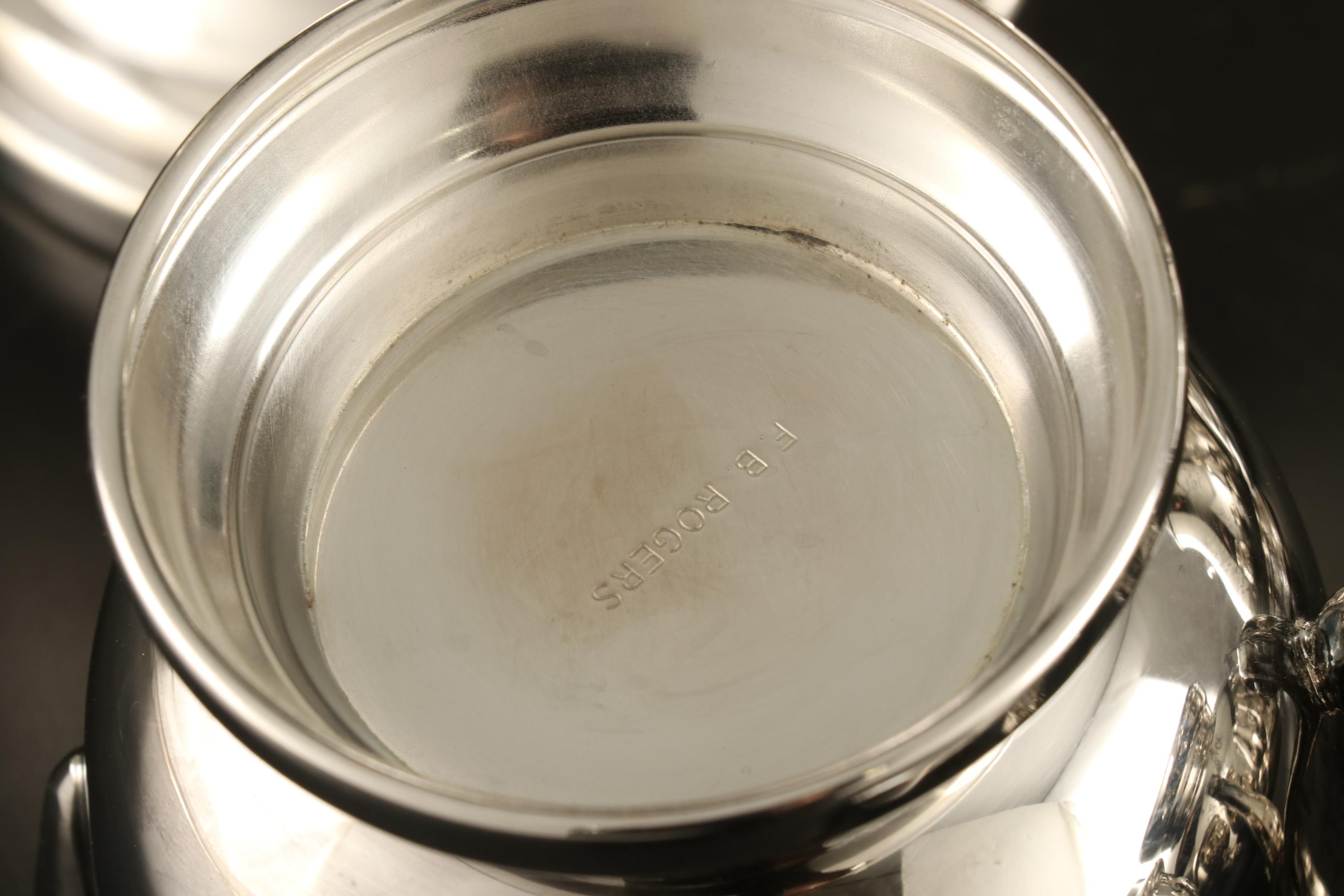 F.B. Rogers Silver Plate Coffee and Tea Service with Other Serving Tray