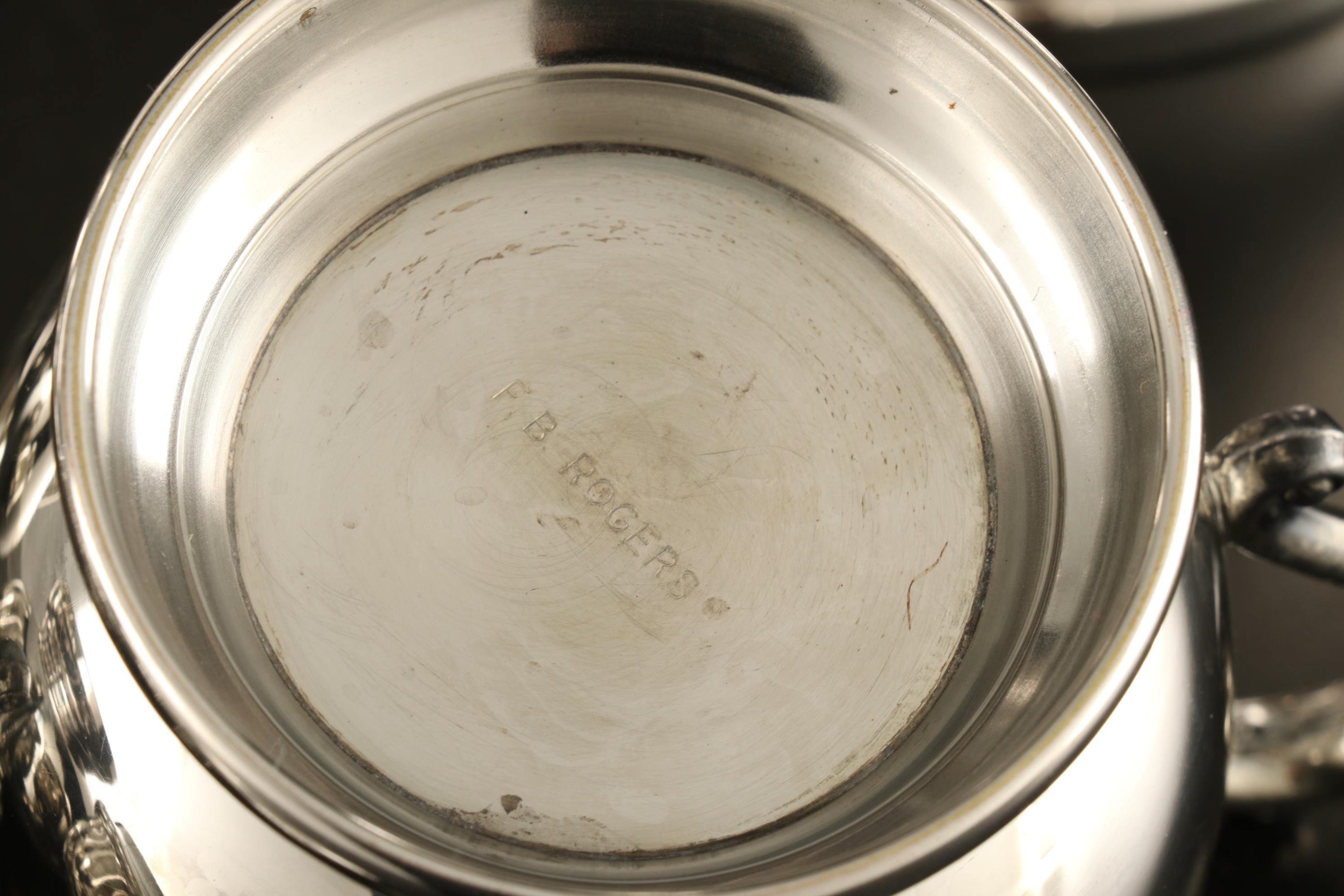 F.B. Rogers Silver Plate Coffee and Tea Service with Other Serving Tray