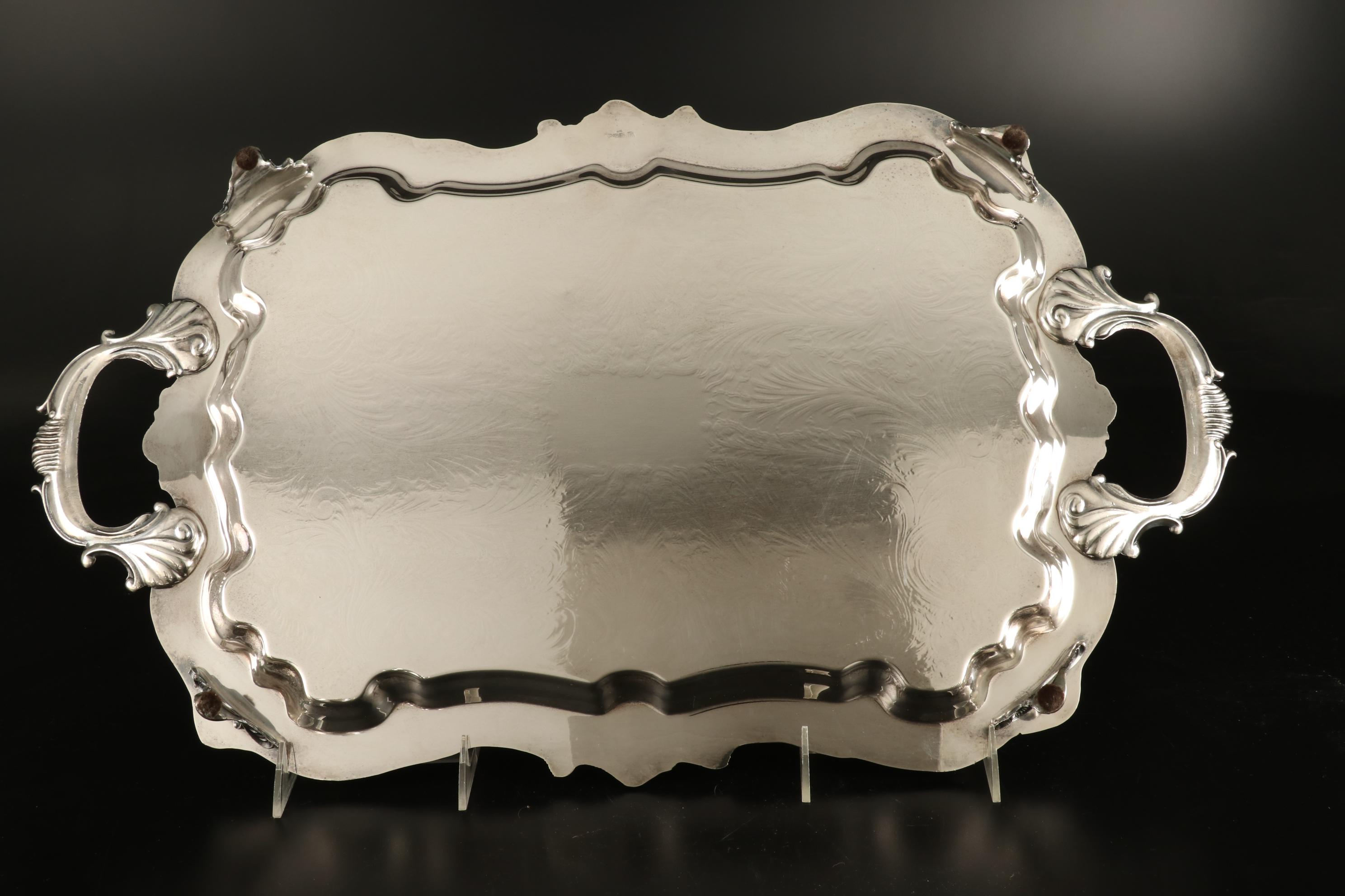 F.B. Rogers Silver Plate Coffee and Tea Service with Other Serving Tray