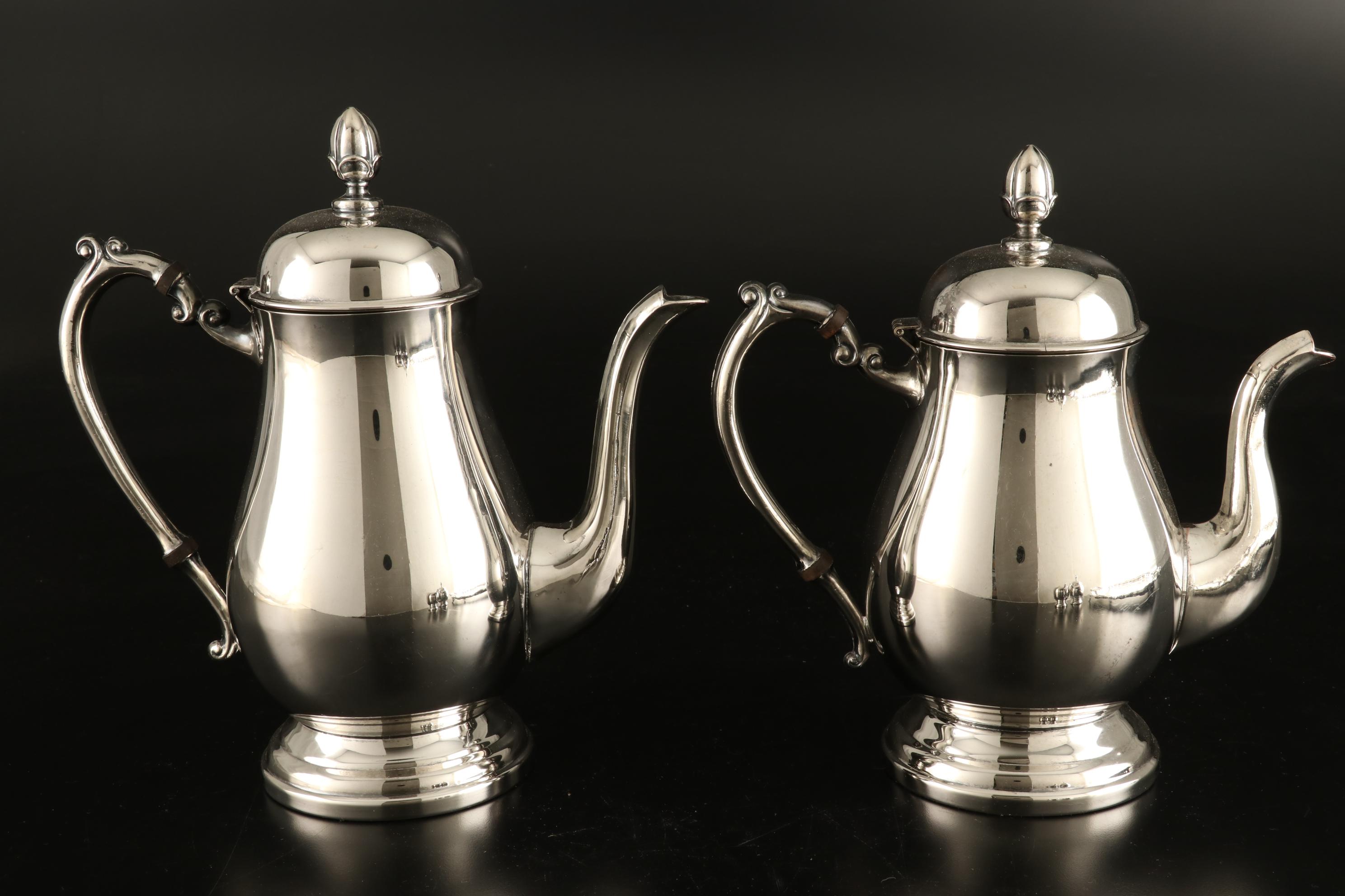 F.B. Rogers Silver Plate Coffee and Tea Service with Other Serving Tray