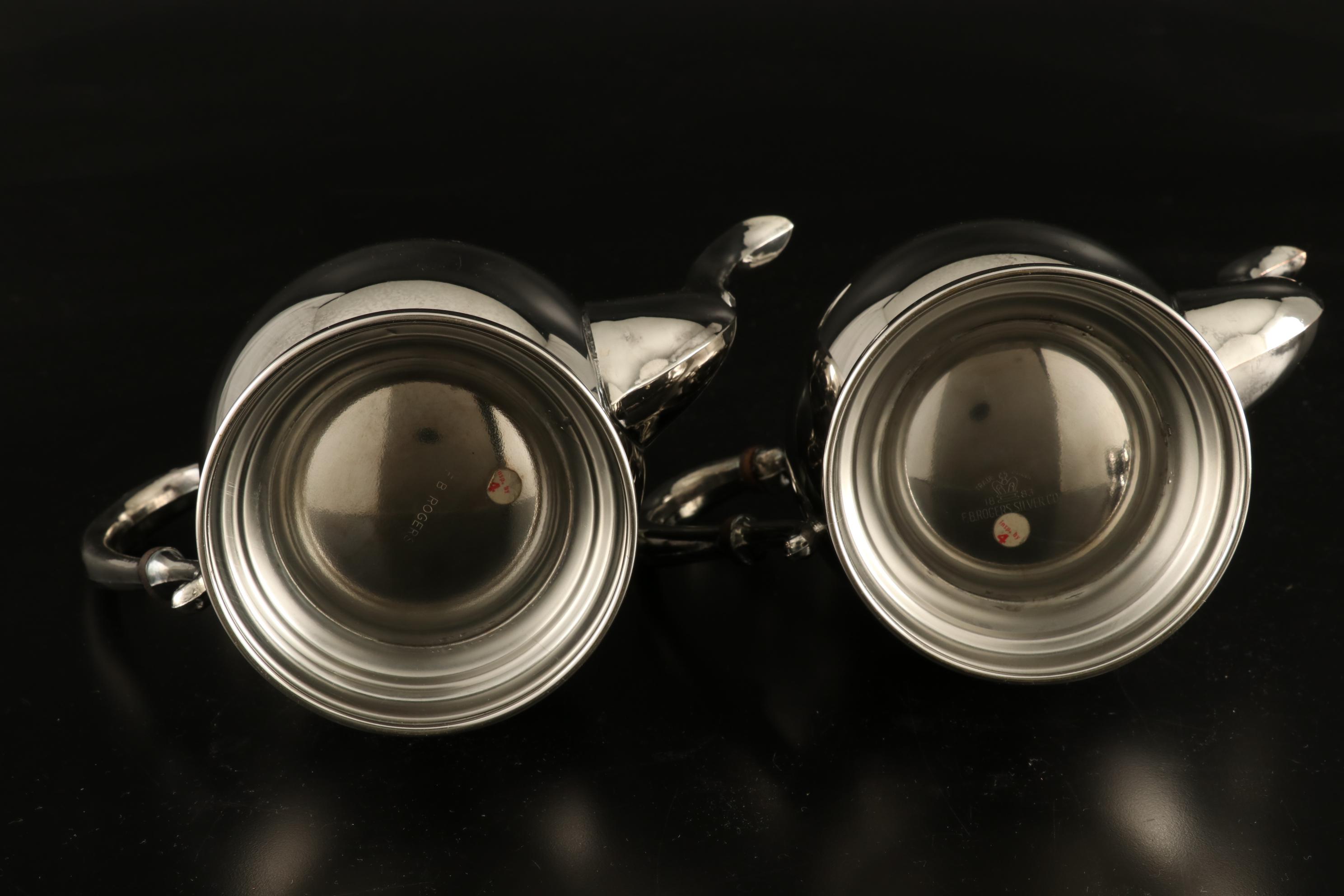 F.B. Rogers Silver Plate Coffee and Tea Service with Other Serving Tray